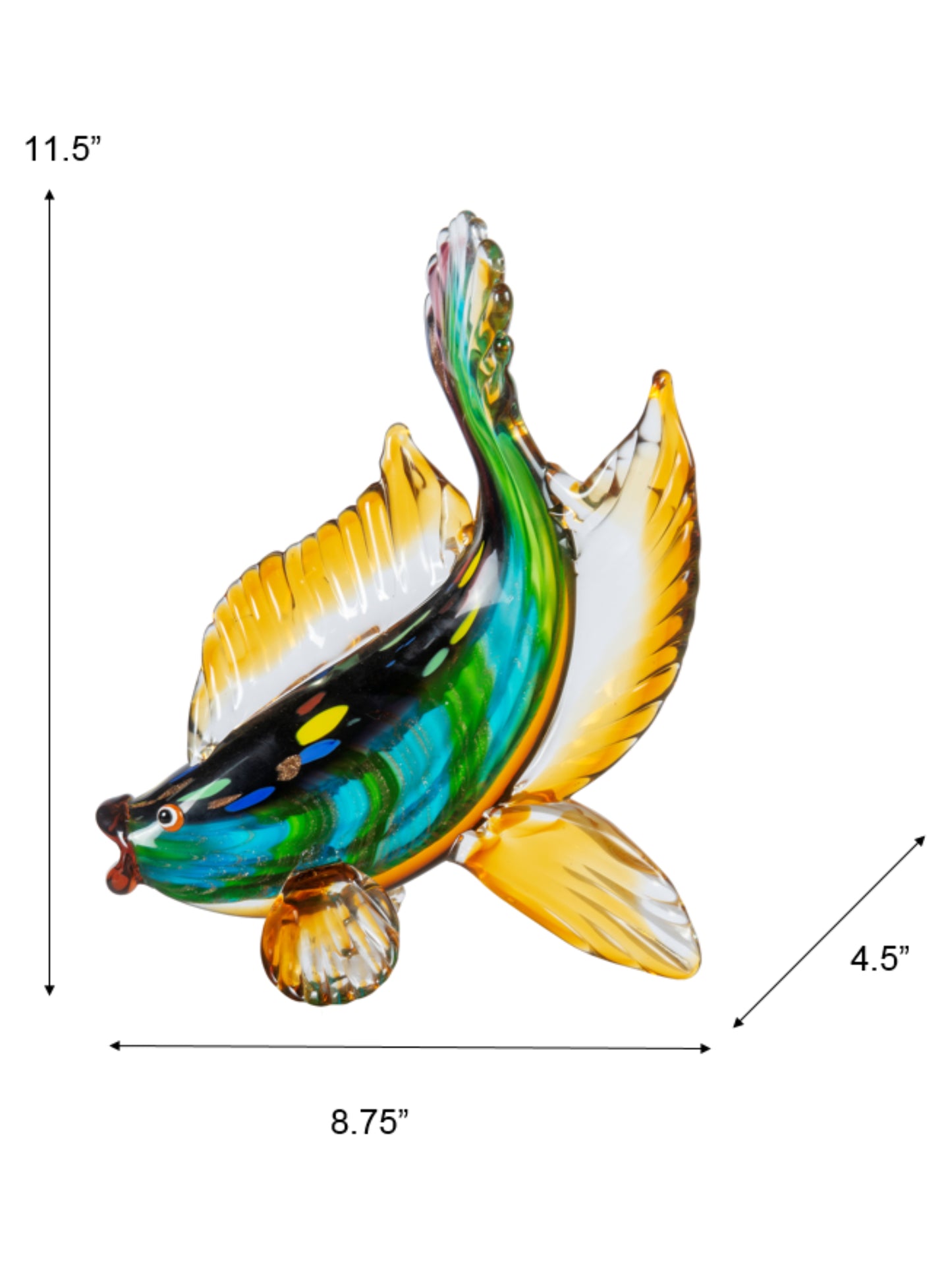 Bavaro Fish Handcrafted Art Glass Figurine