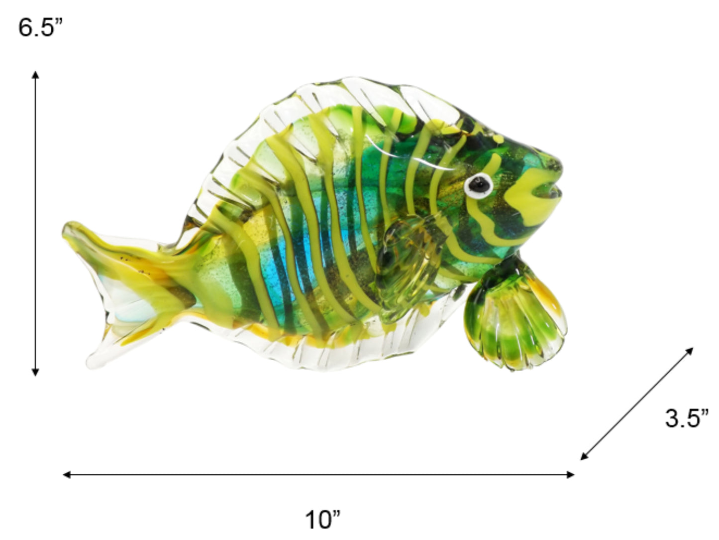 Varadero Fish Handcrafted Art Glass Figurine
