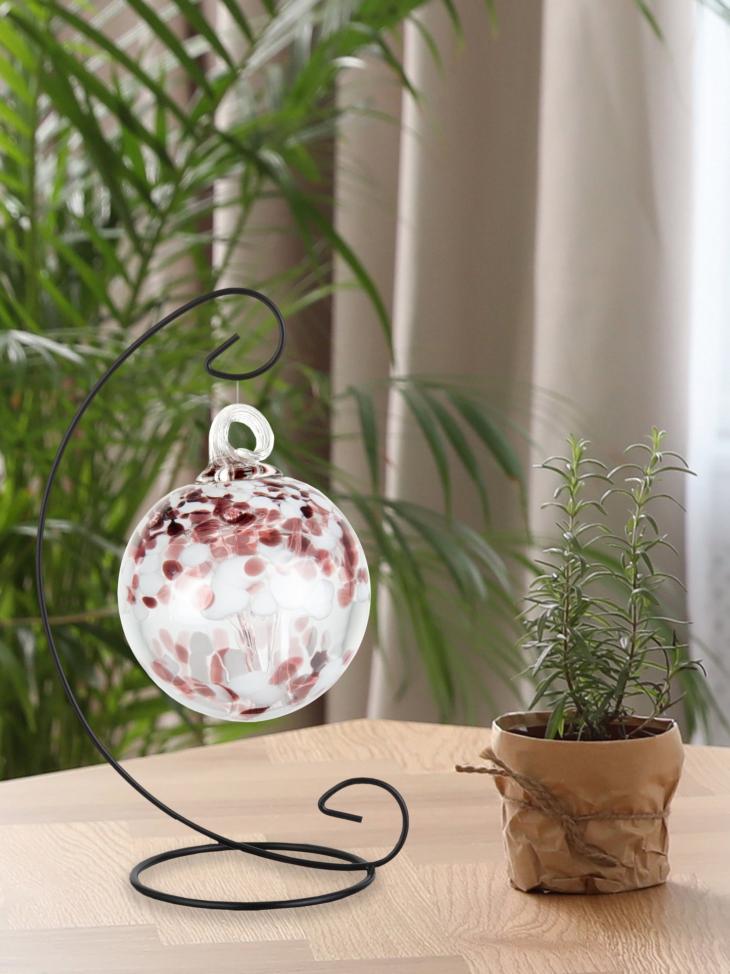 Rainbow Tree of Life Enchanted 4 Inch Hand Blown Decorative Glass Ornament