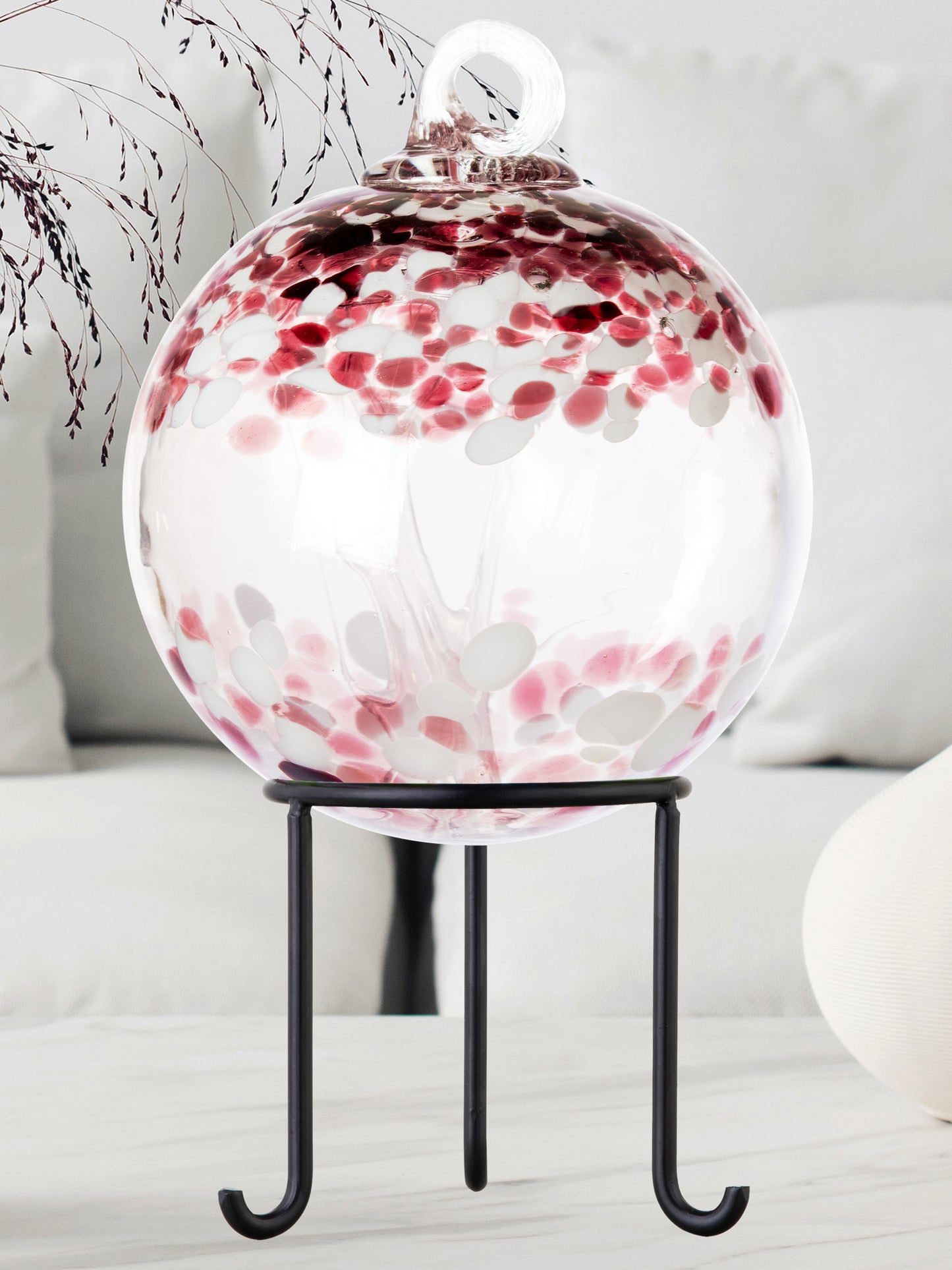 Rainbow Tree of Life Enchanted 6 Inch Hand Blown Decorative Glass Ornament