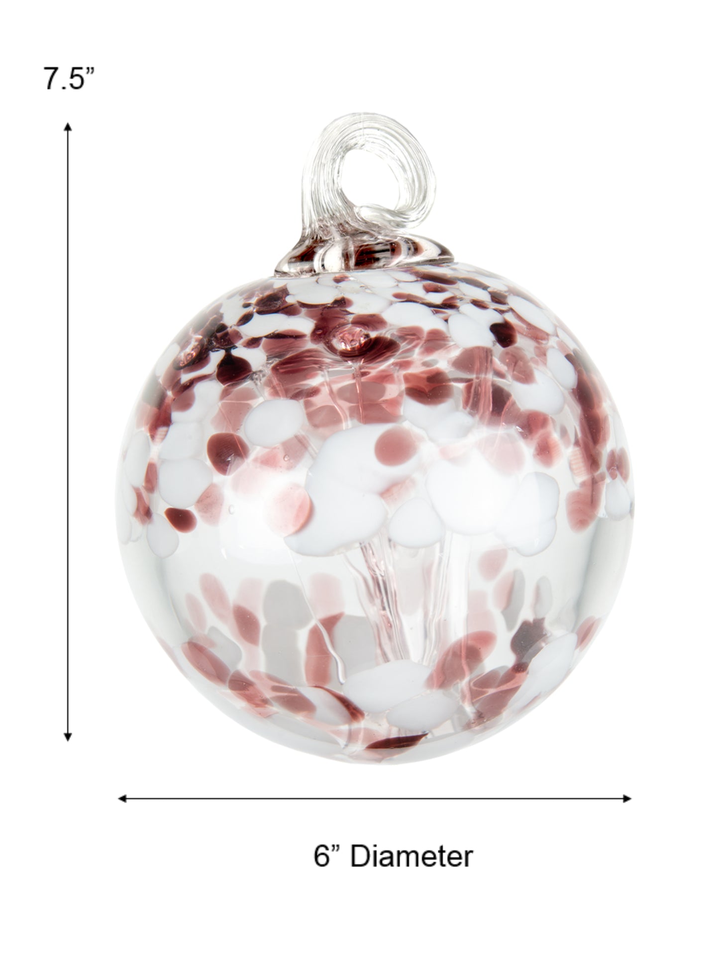 Rainbow Tree of Life Enchanted 6 Inch Hand Blown Decorative Glass Ornament