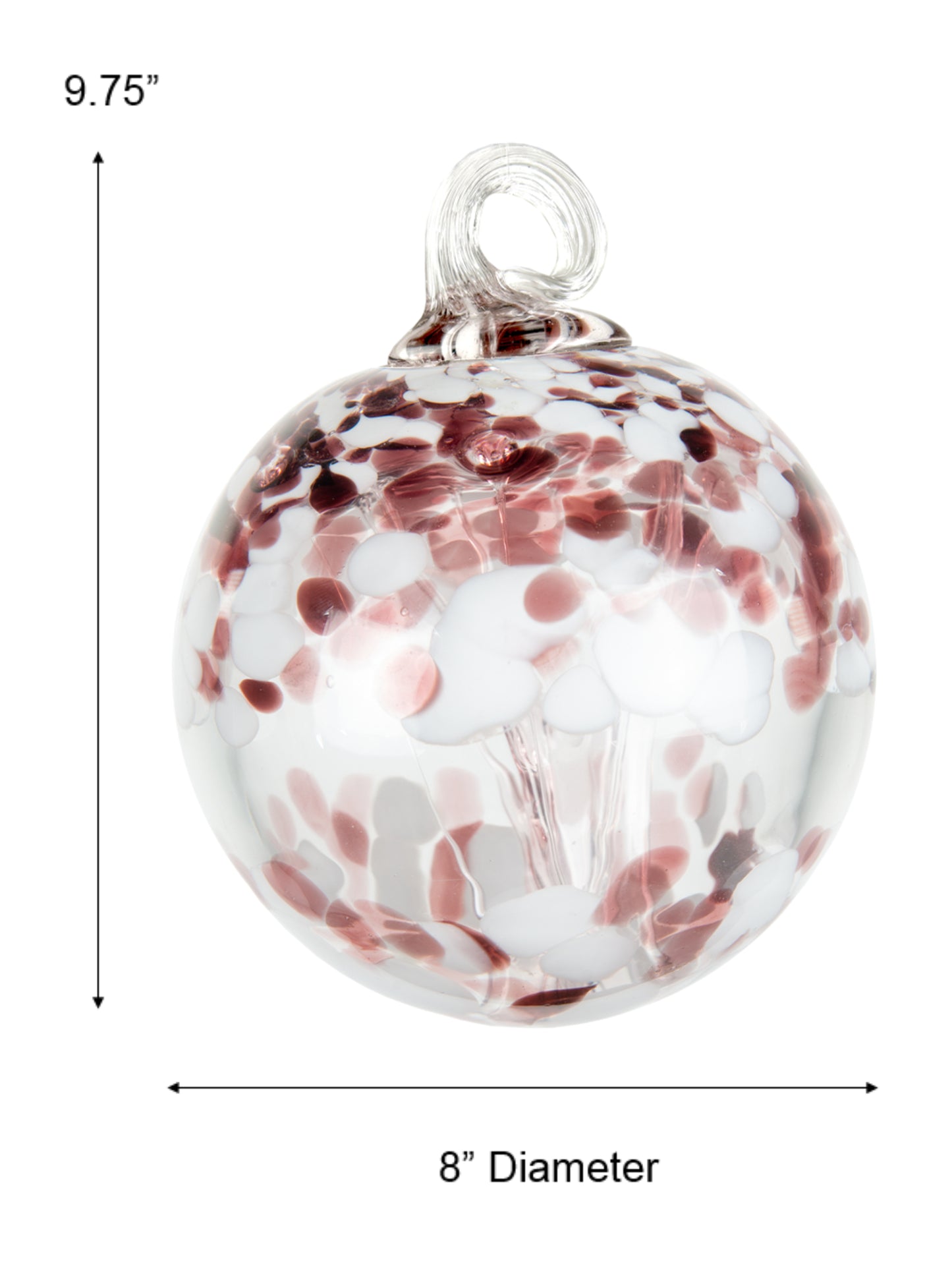 Rainbow Tree of Life Enchanted 8 Inch Hand Blown Decorative Glass Ornament