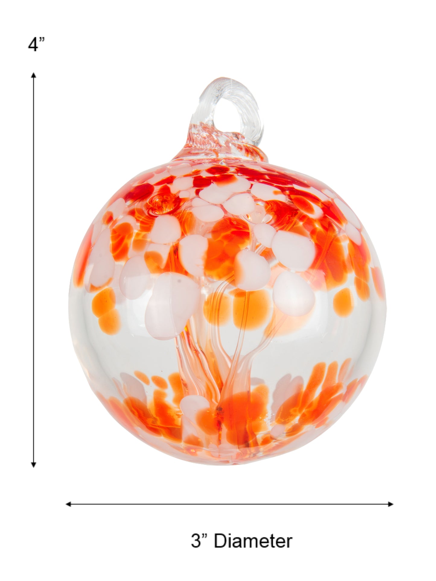 Rainbow Tree of Life Nova 3 Inch Hand Blown Decorative Glass Ornament