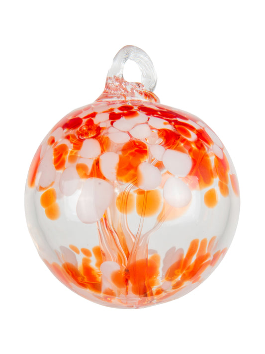 Rainbow Tree of Life Nova 4 Inch Hand Blown Decorative Glass Ornament