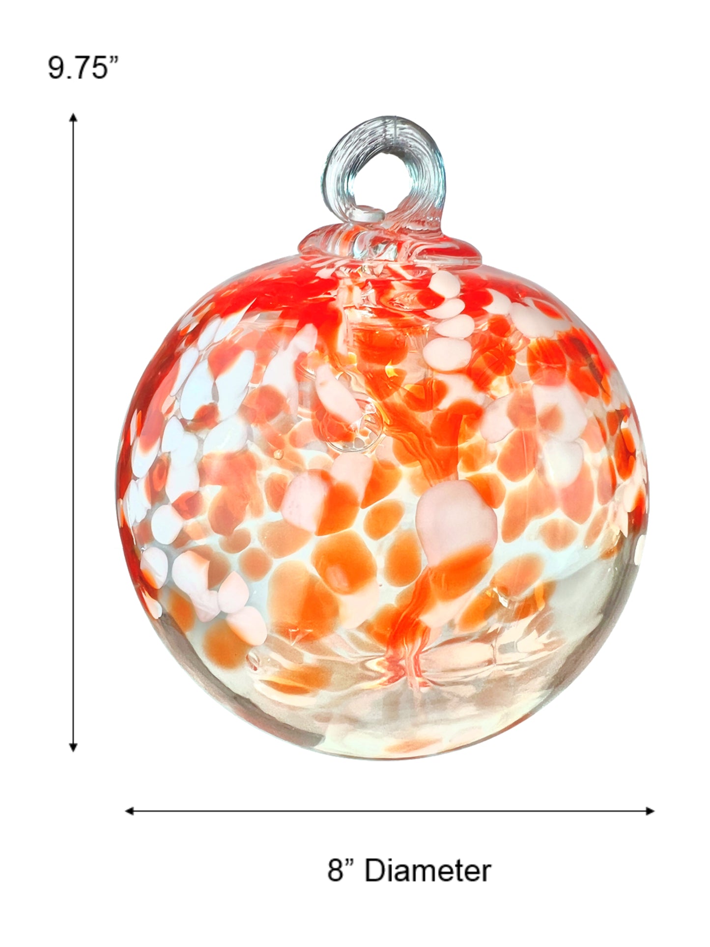 Rainbow Tree of Life Nova 8 Inch Hand Blown Decorative Glass Ornament