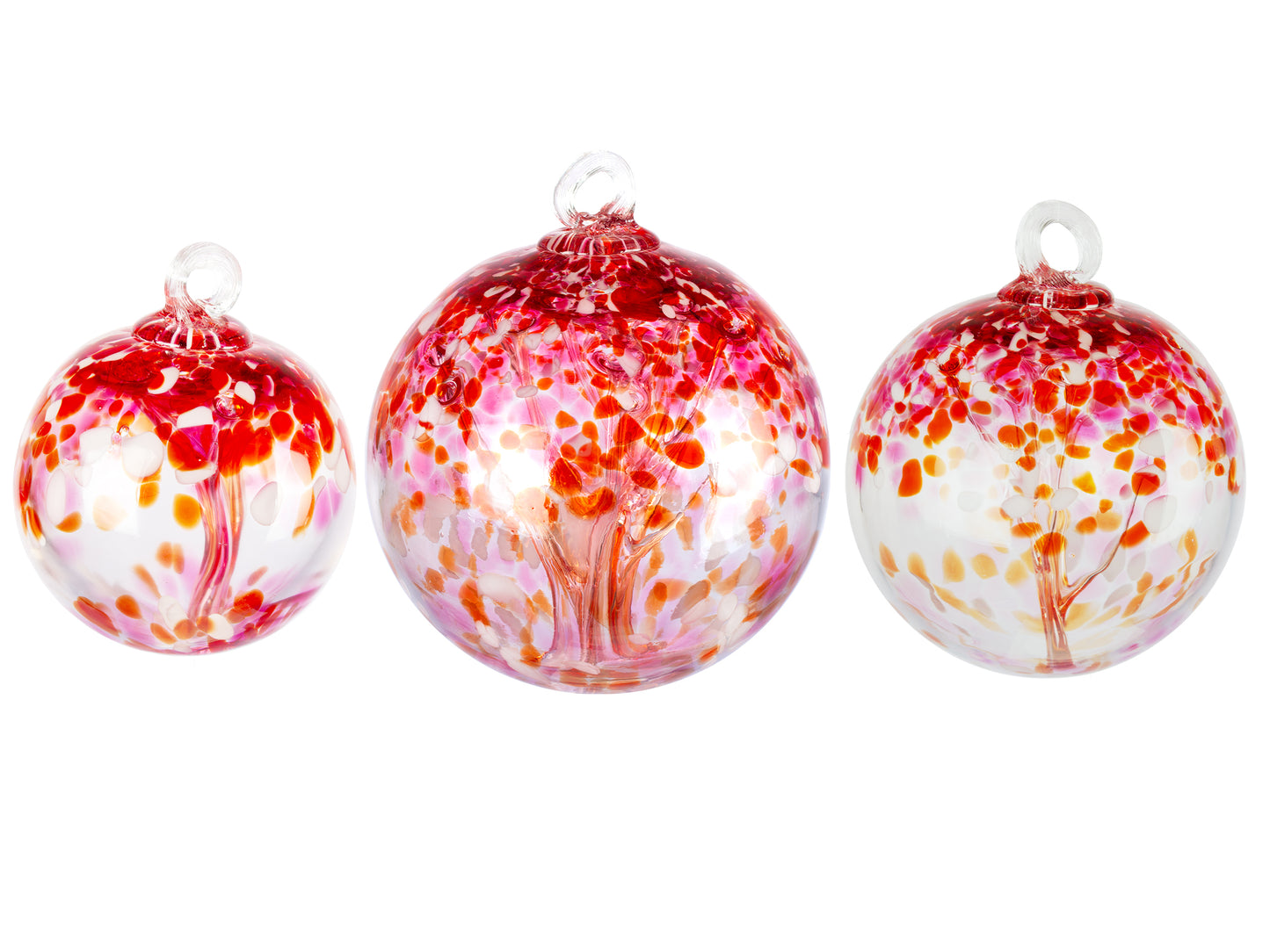 Rainbow Tree of Life Enchanted 3 Inch Hand Blown Decorative Glass Ornament