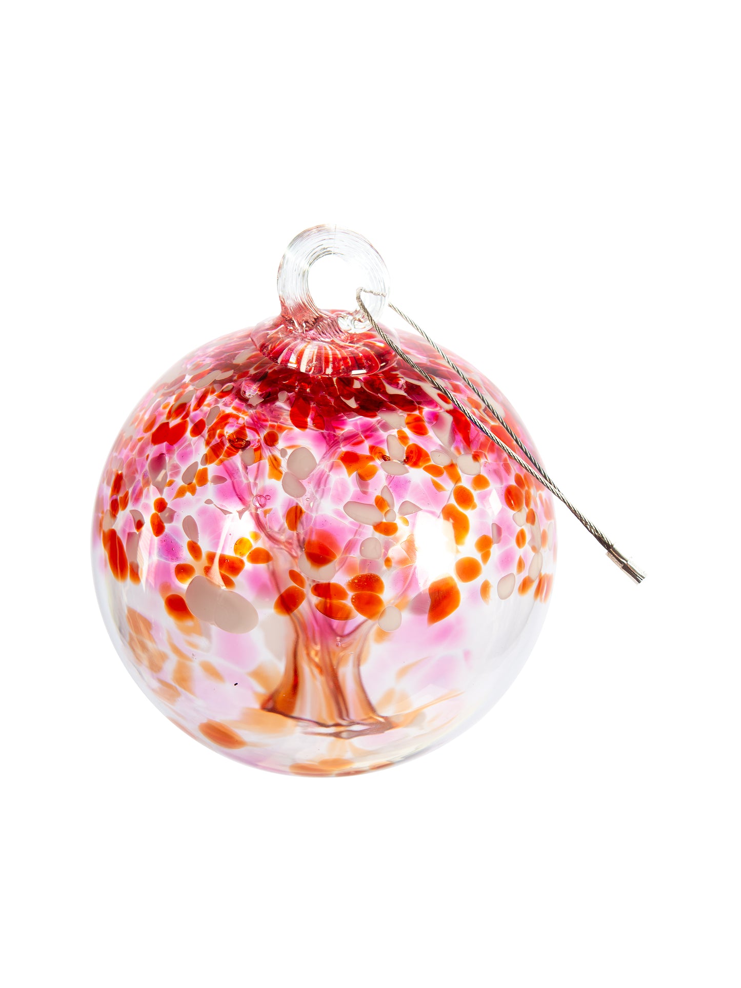 Rainbow Tree of Life Enchanted 3 Inch Hand Blown Decorative Glass Ornament