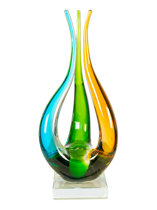 Harmony Trio Handcrafted Art Glass Sculpture