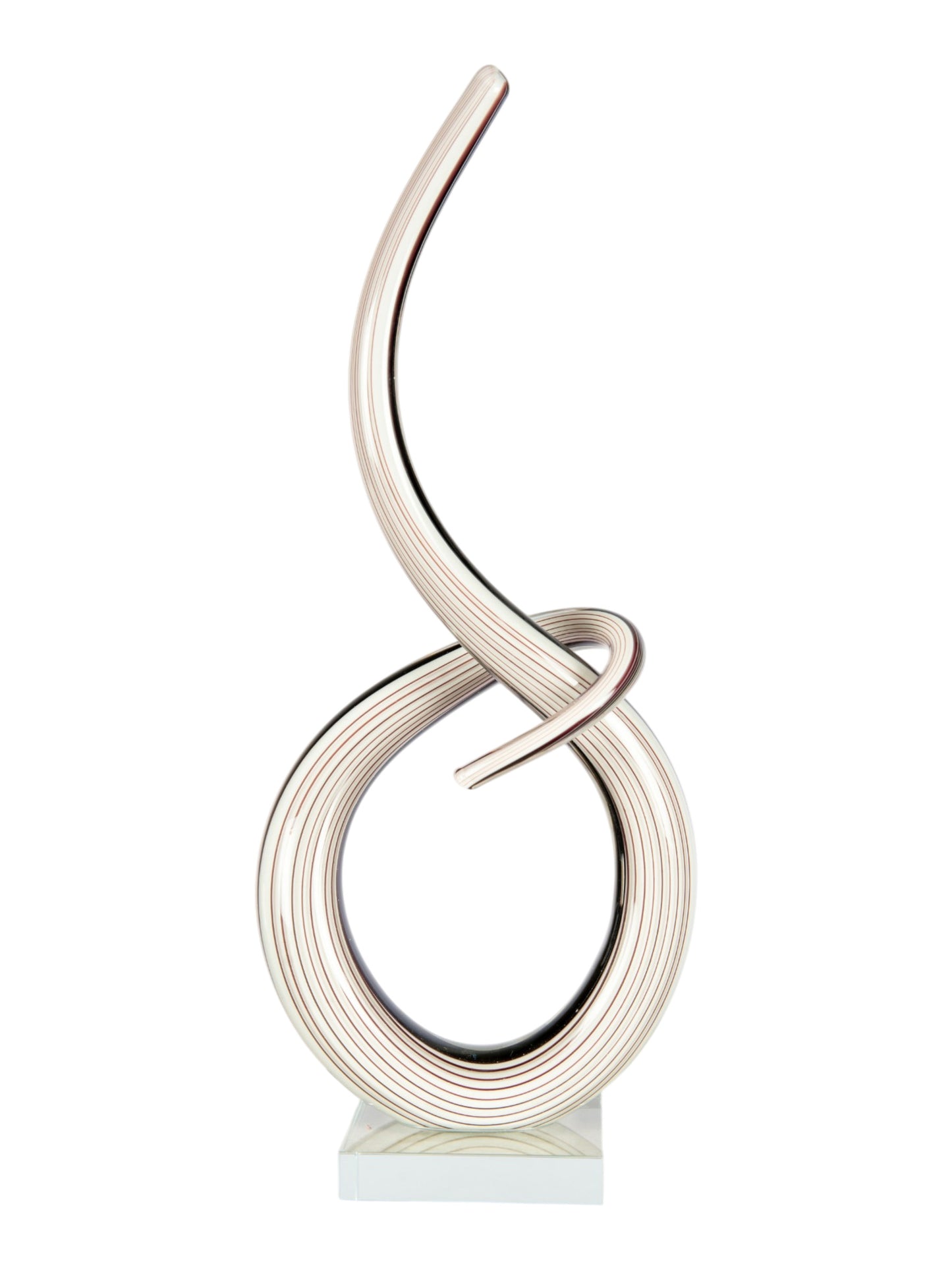 Midnight Spiral Handcrafted Art Glass Sculpture