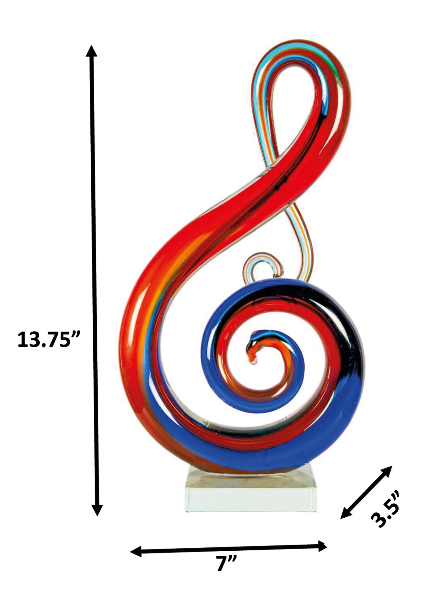 Virtuoso Handcrafted Art Glass Sculpture