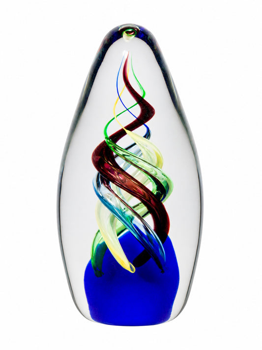 Celestial Flame Handcrafted Art Glass Sculpture