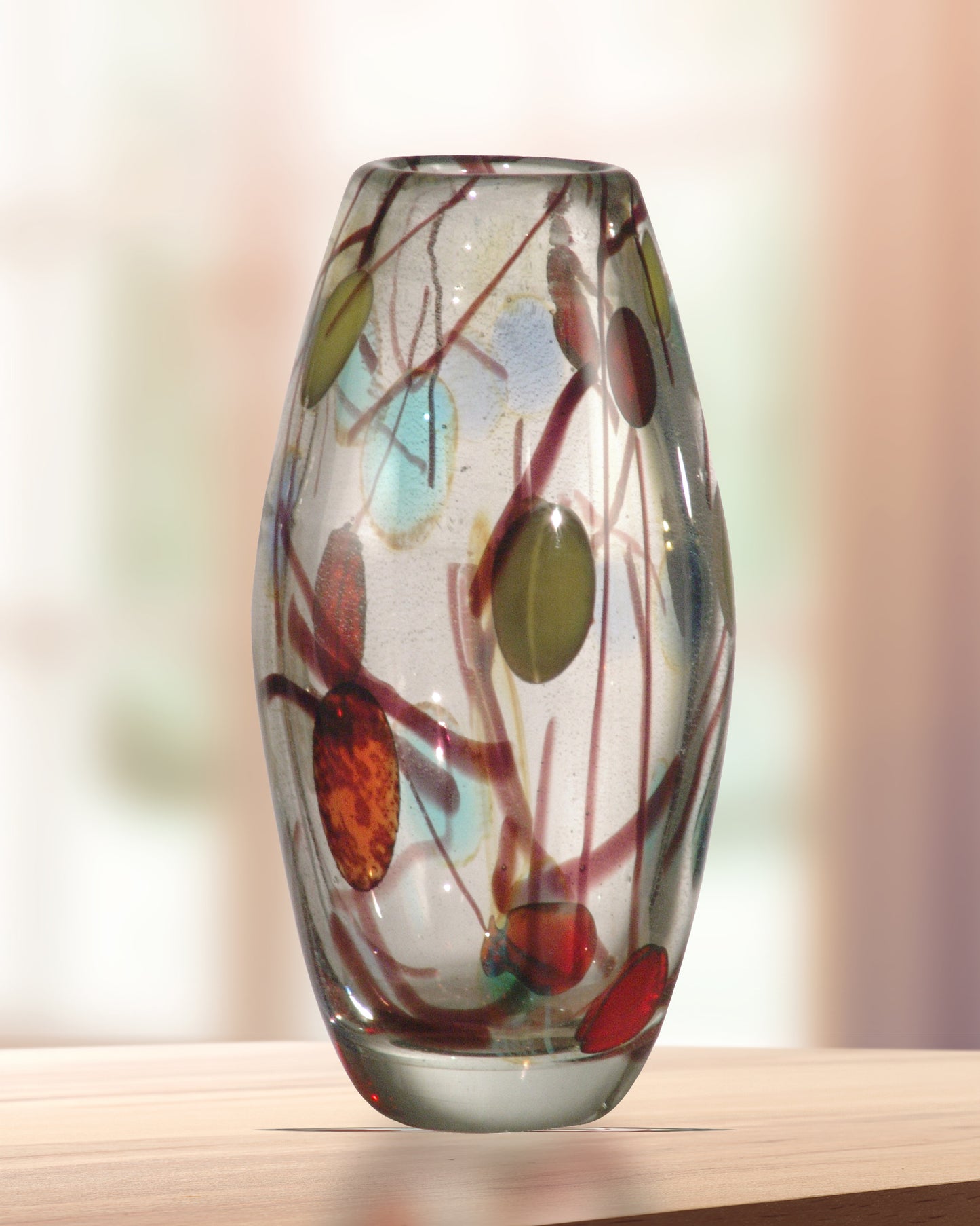 Lesley Hand Blown Art Glass Vase