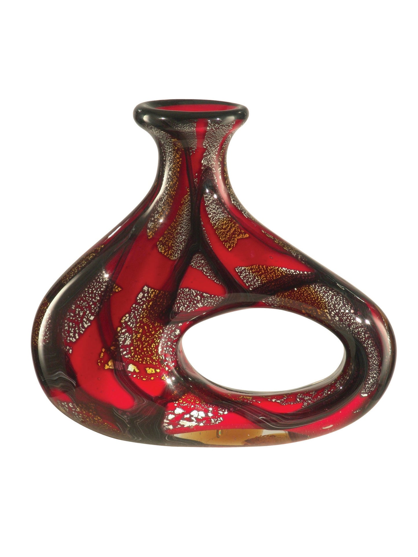 Nicholas Hand Blown Art Glass Vase