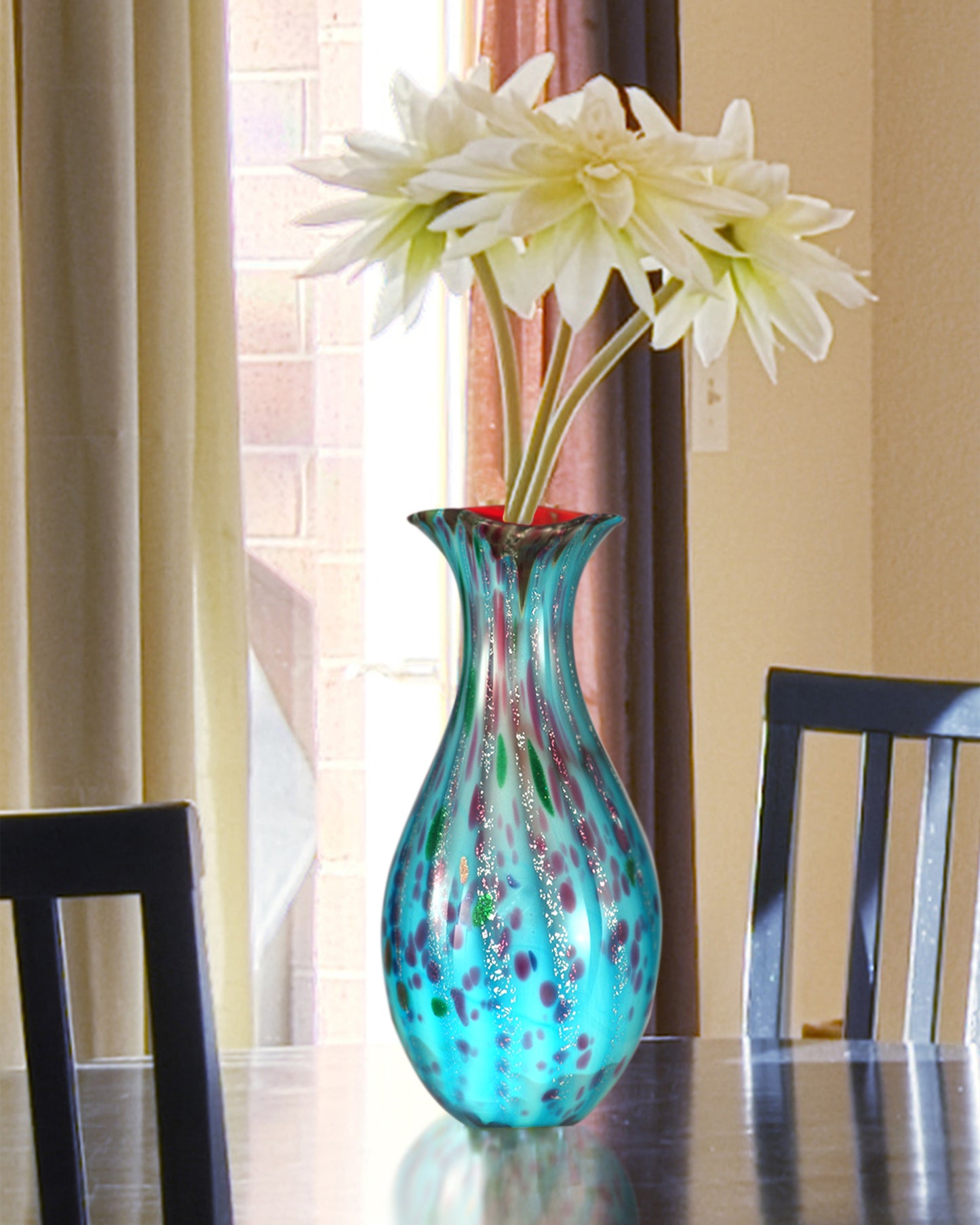 Lagood Hand Blown Art Glass Vase