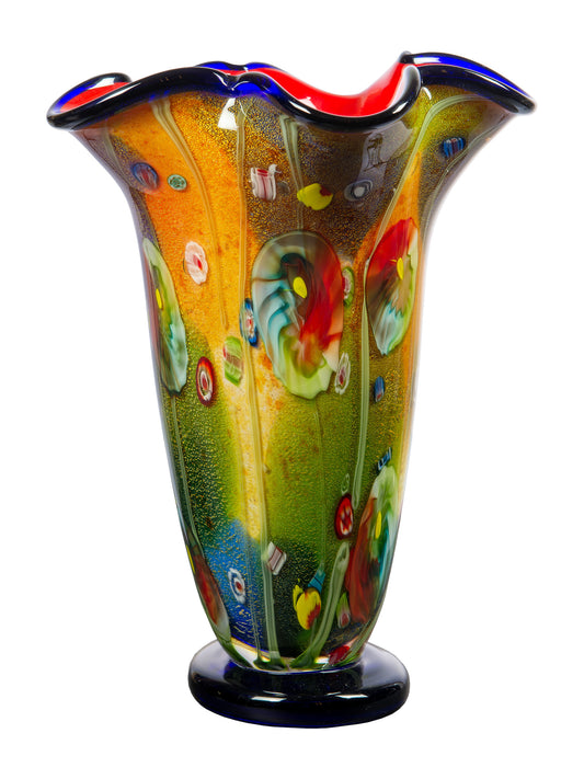Coast Sand Hand Blown Art Glass Vase