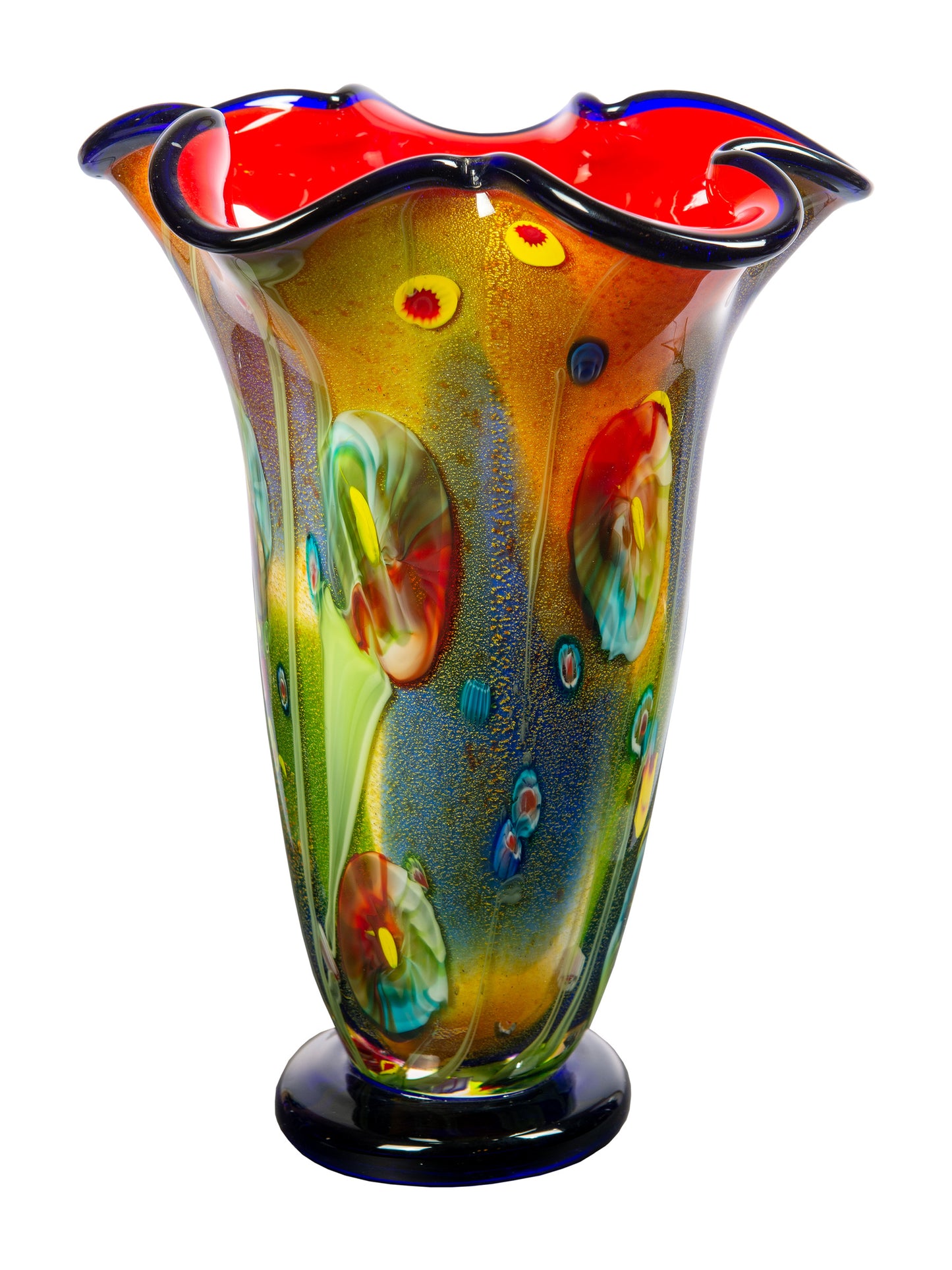 Coast Sand Hand Blown Art Glass Vase