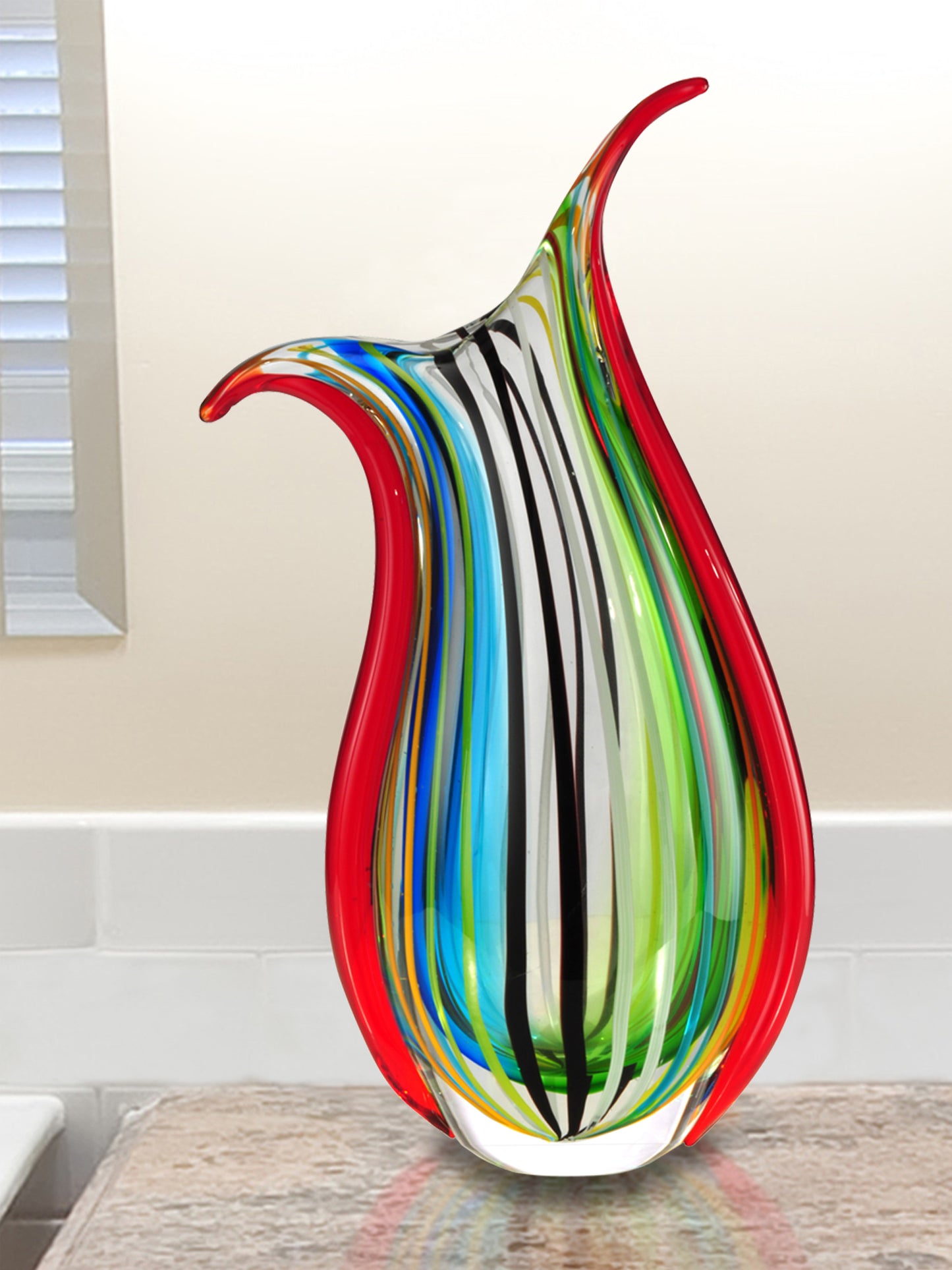 Cambay Hand Blown Art Glass Vase
