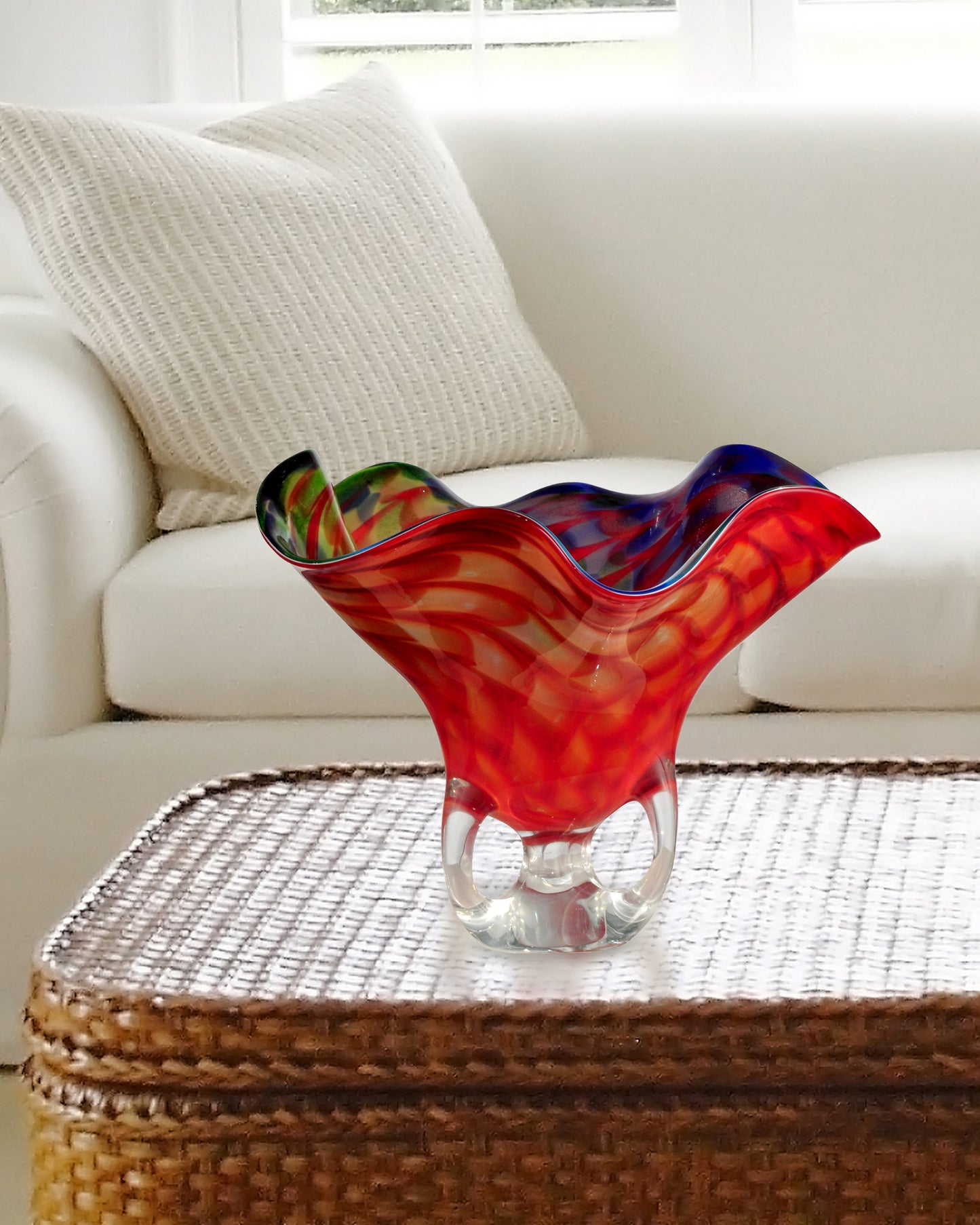 Cieco Hand Blown Art Glass Bowl