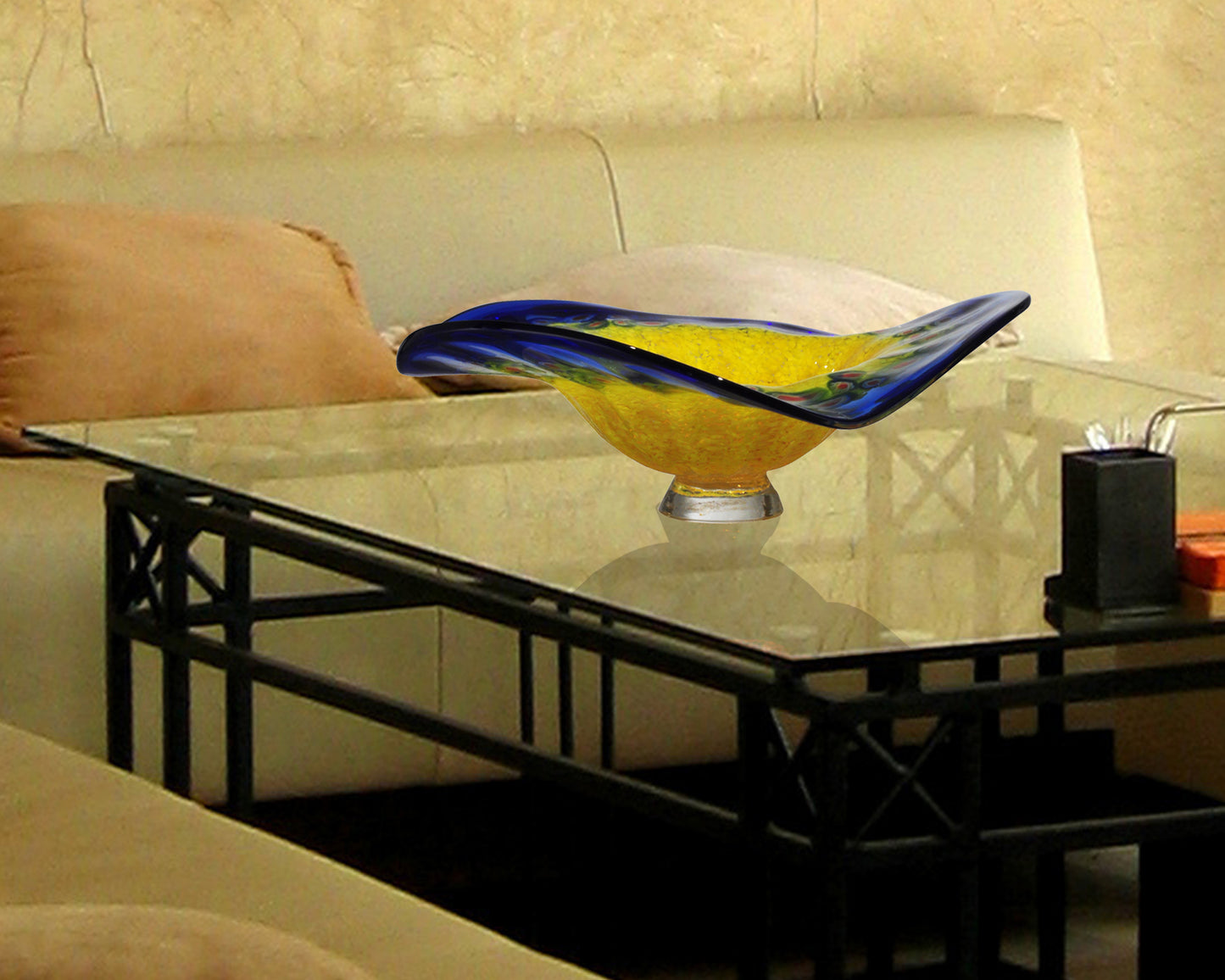 Westwind Hand Blown Art Glass Wall Decor - 12 Inch