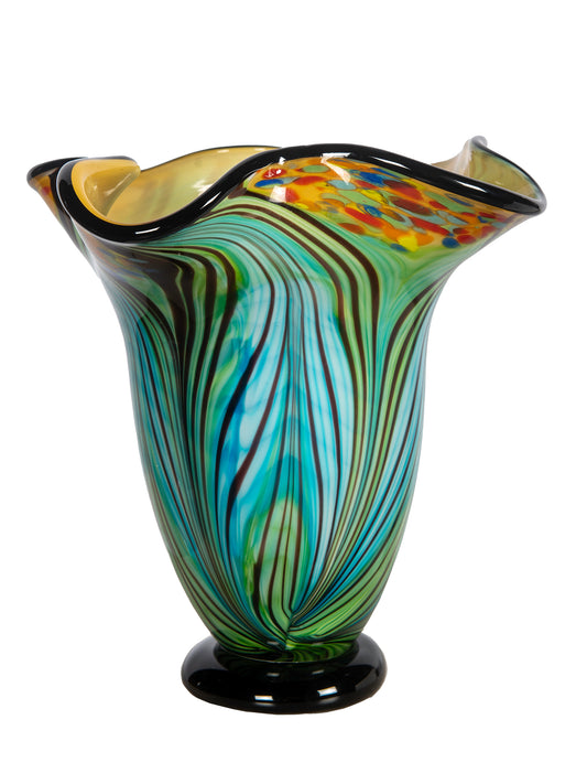 Kalmia Hand Blown Art Glass Vase