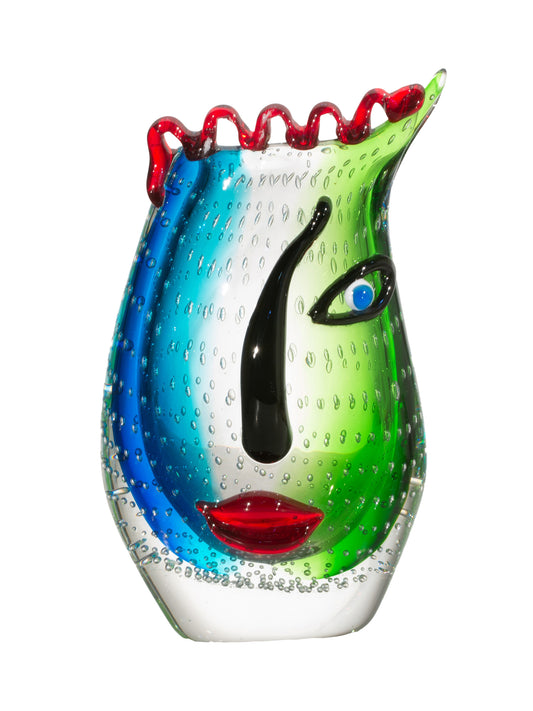 Solange Hand Blown Art Glass Vase