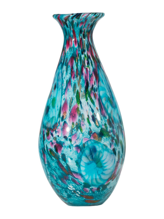 Leona Hand Blown Art Glass Vase