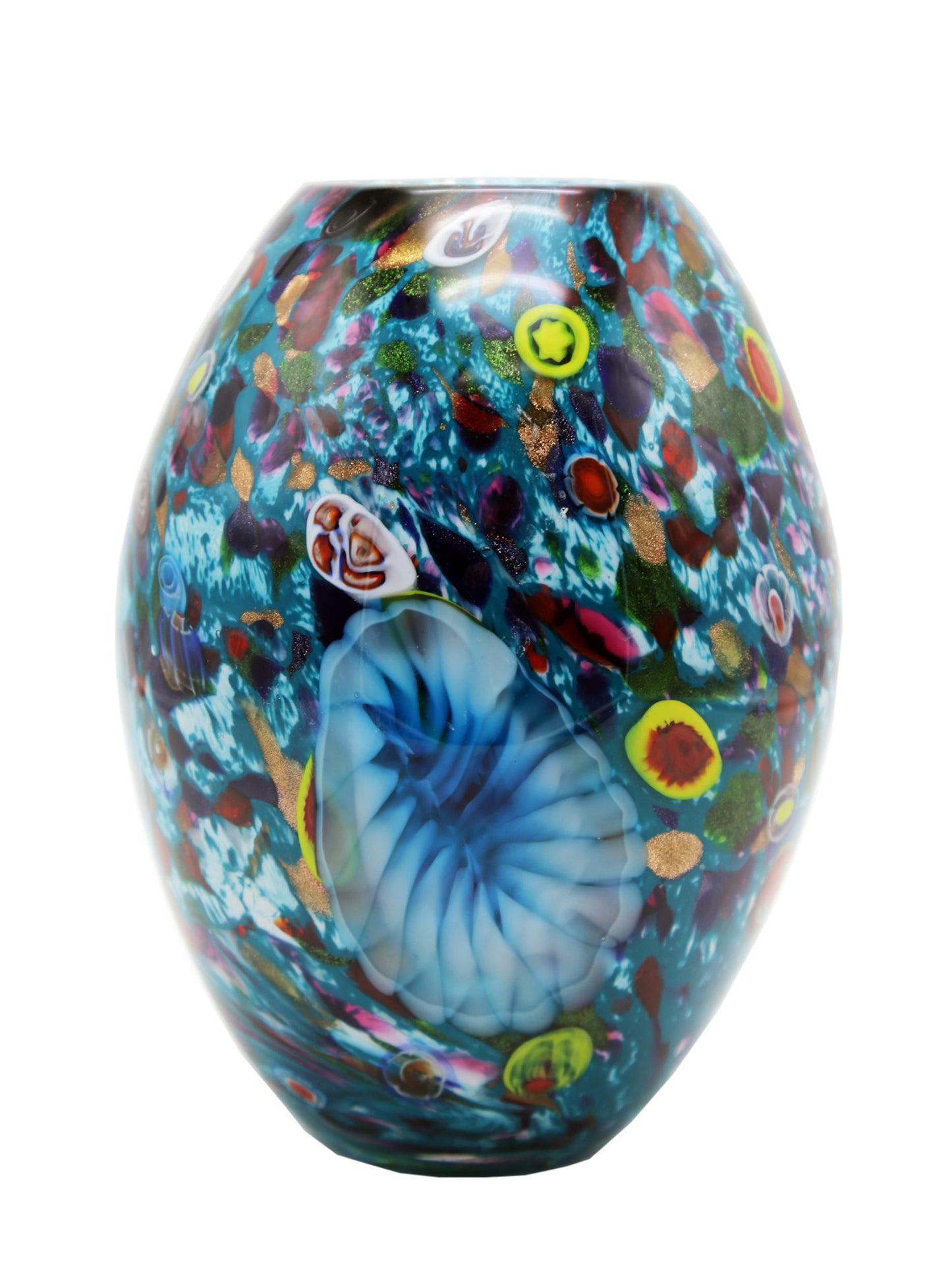 Estrada Hand Blown Art Glass Vase