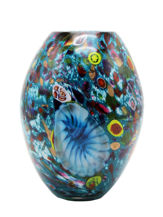 Estrada Hand Blown Art Glass Vase