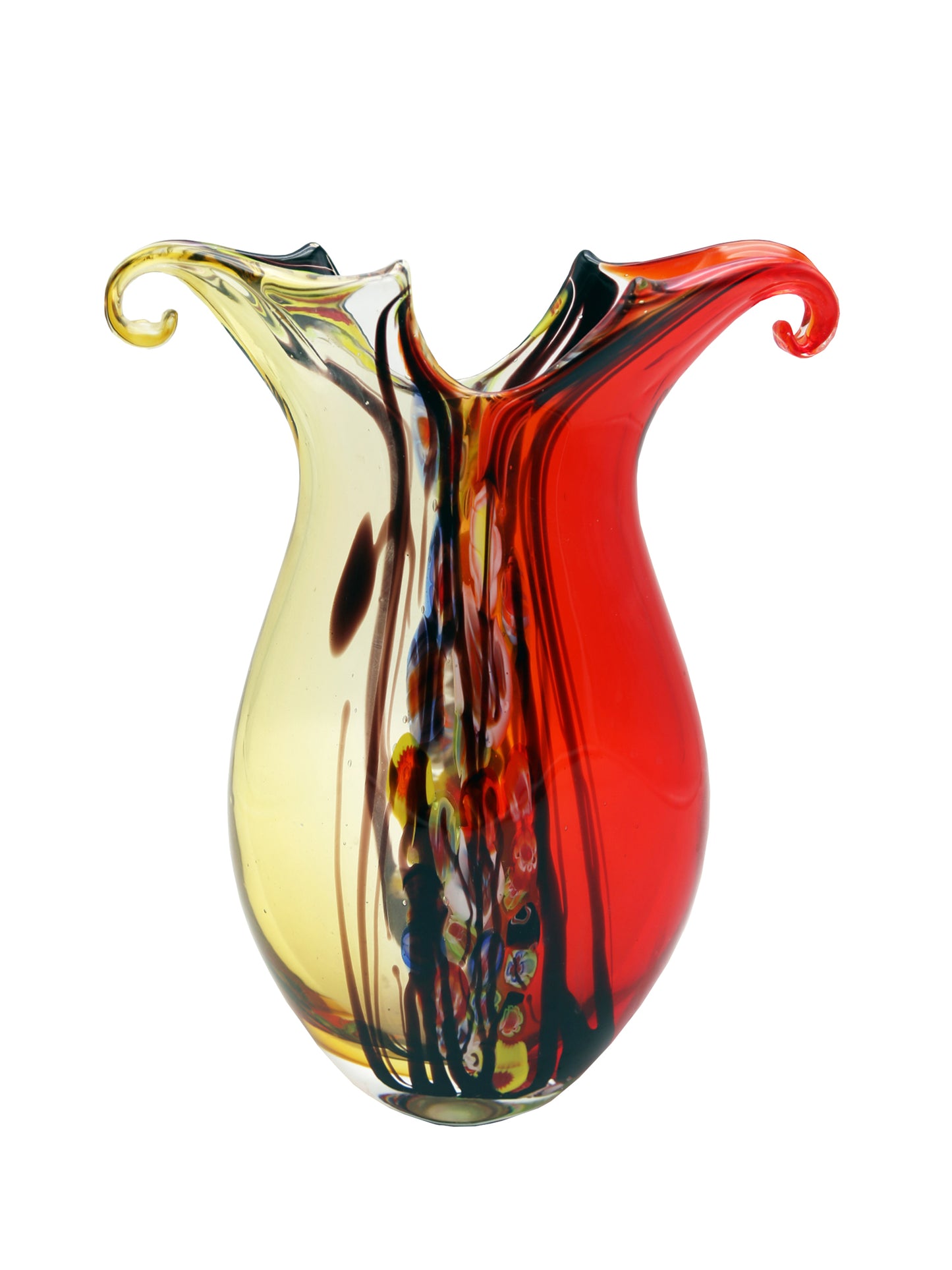 Cecile Hand Blown Art Glass Vase
