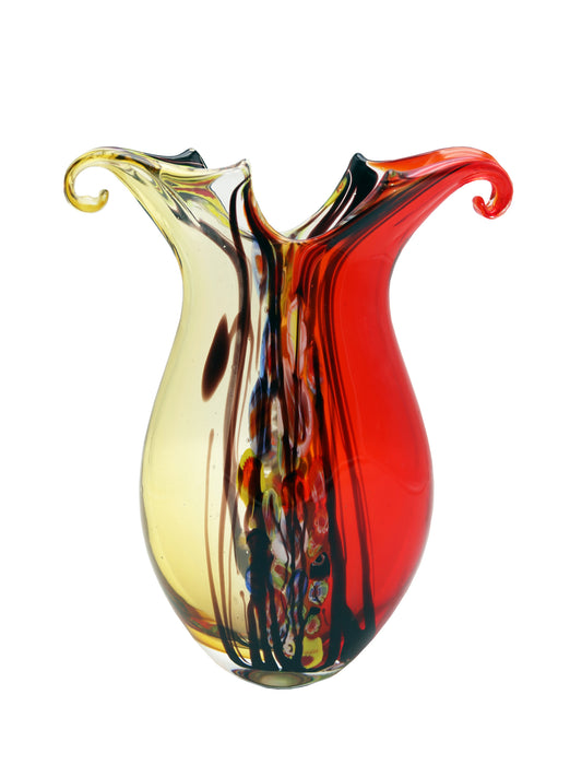 Cecile Hand Blown Art Glass Vase