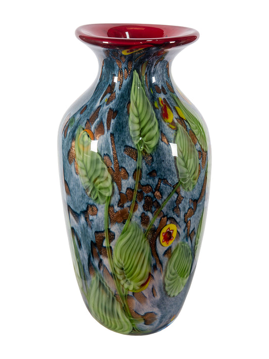 Tesoro Hand Blown Art Glass Vase