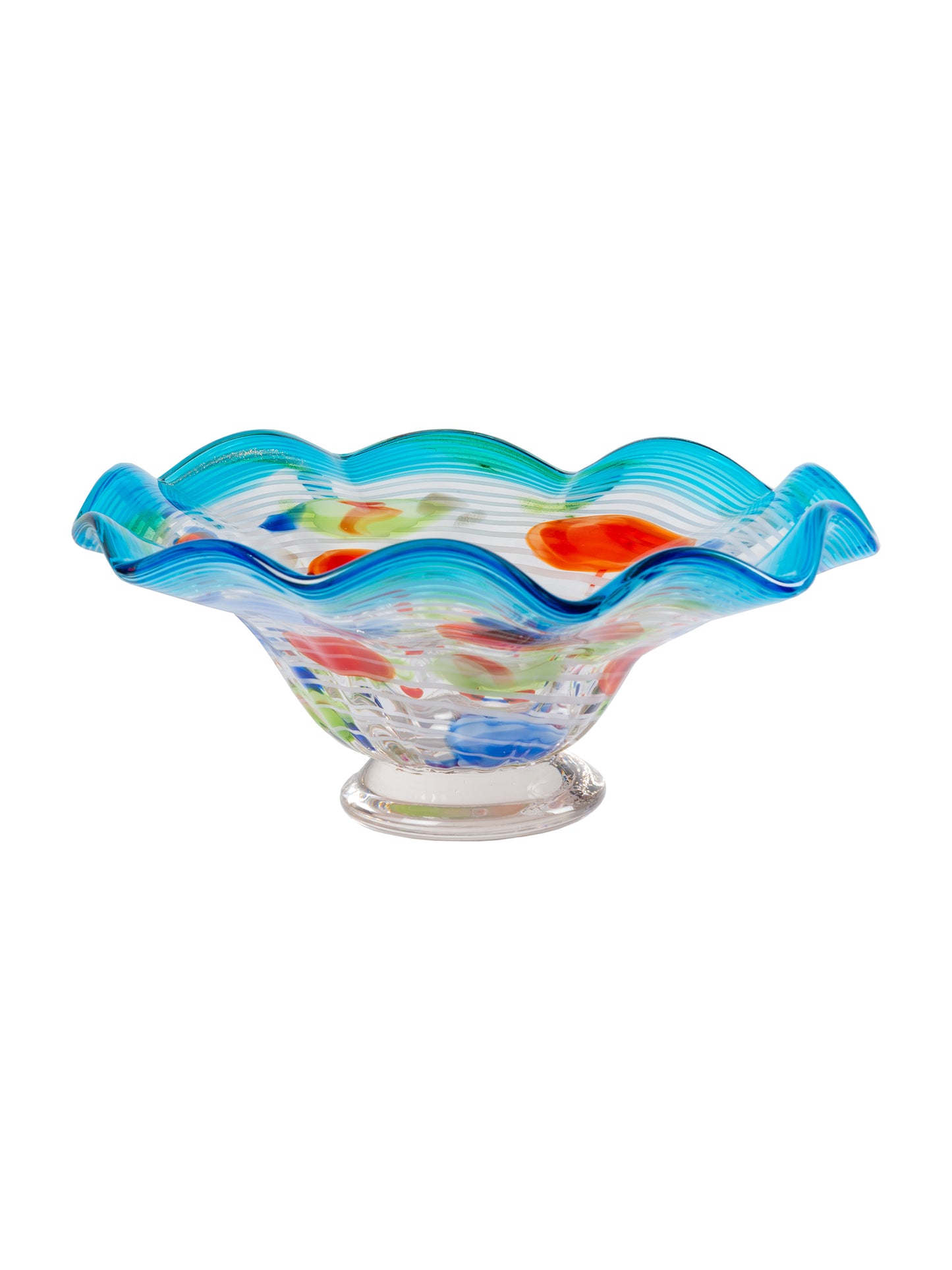 Villa Newport Hand Blown Art Glass Bowl