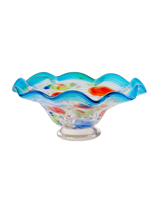 Villa Newport Hand Blown Art Glass Bowl