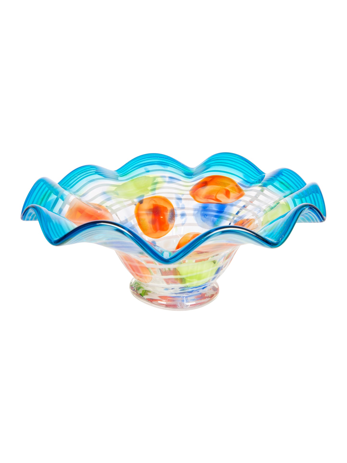 Villa Newport Hand Blown Art Glass Bowl