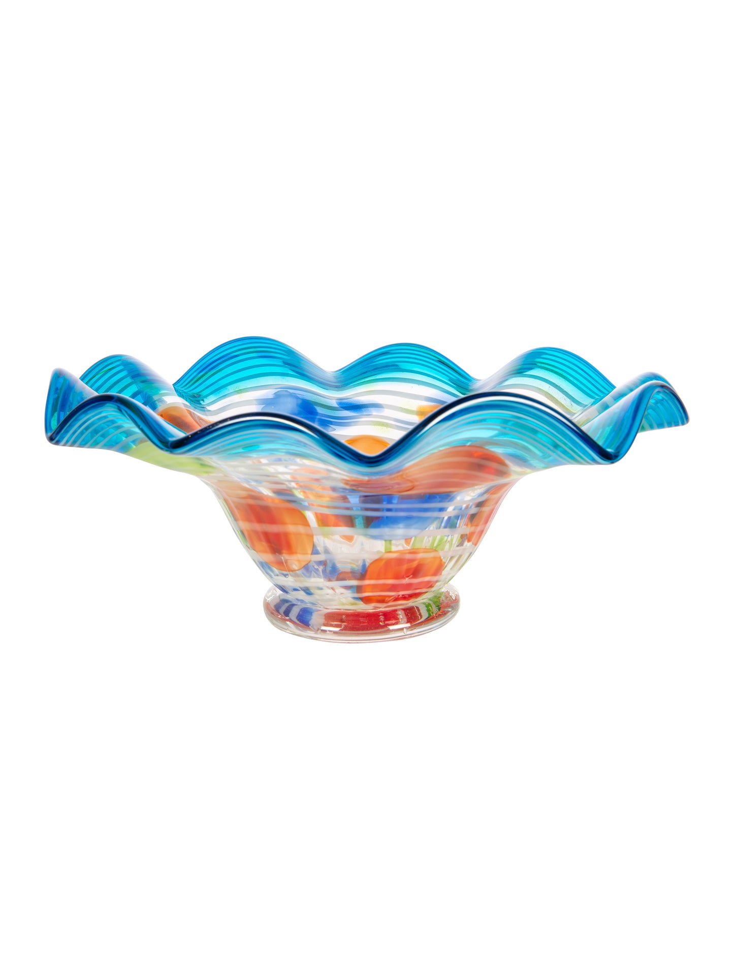 Villa Newport Hand Blown Art Glass Bowl