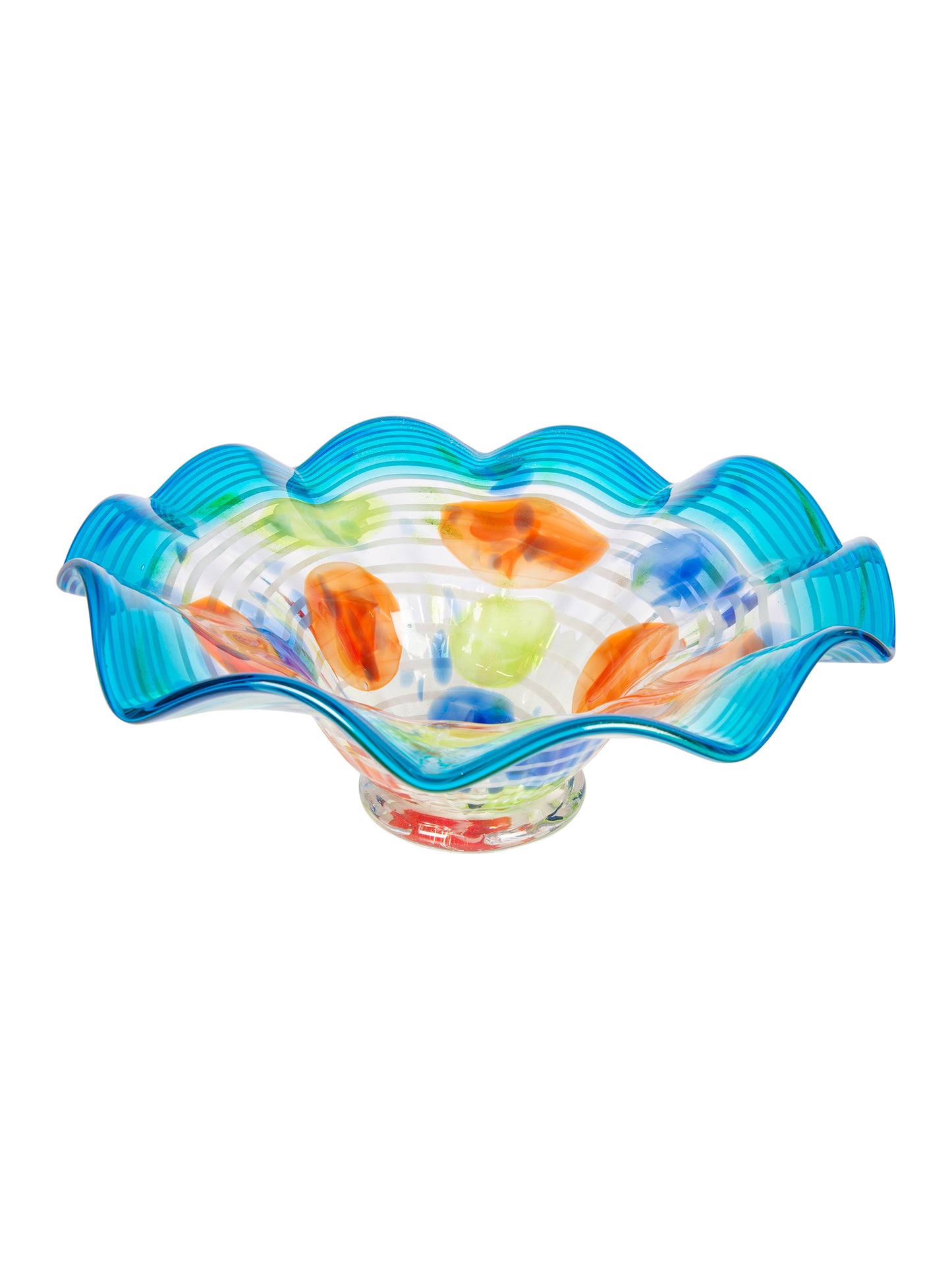 Villa Newport Hand Blown Art Glass Bowl