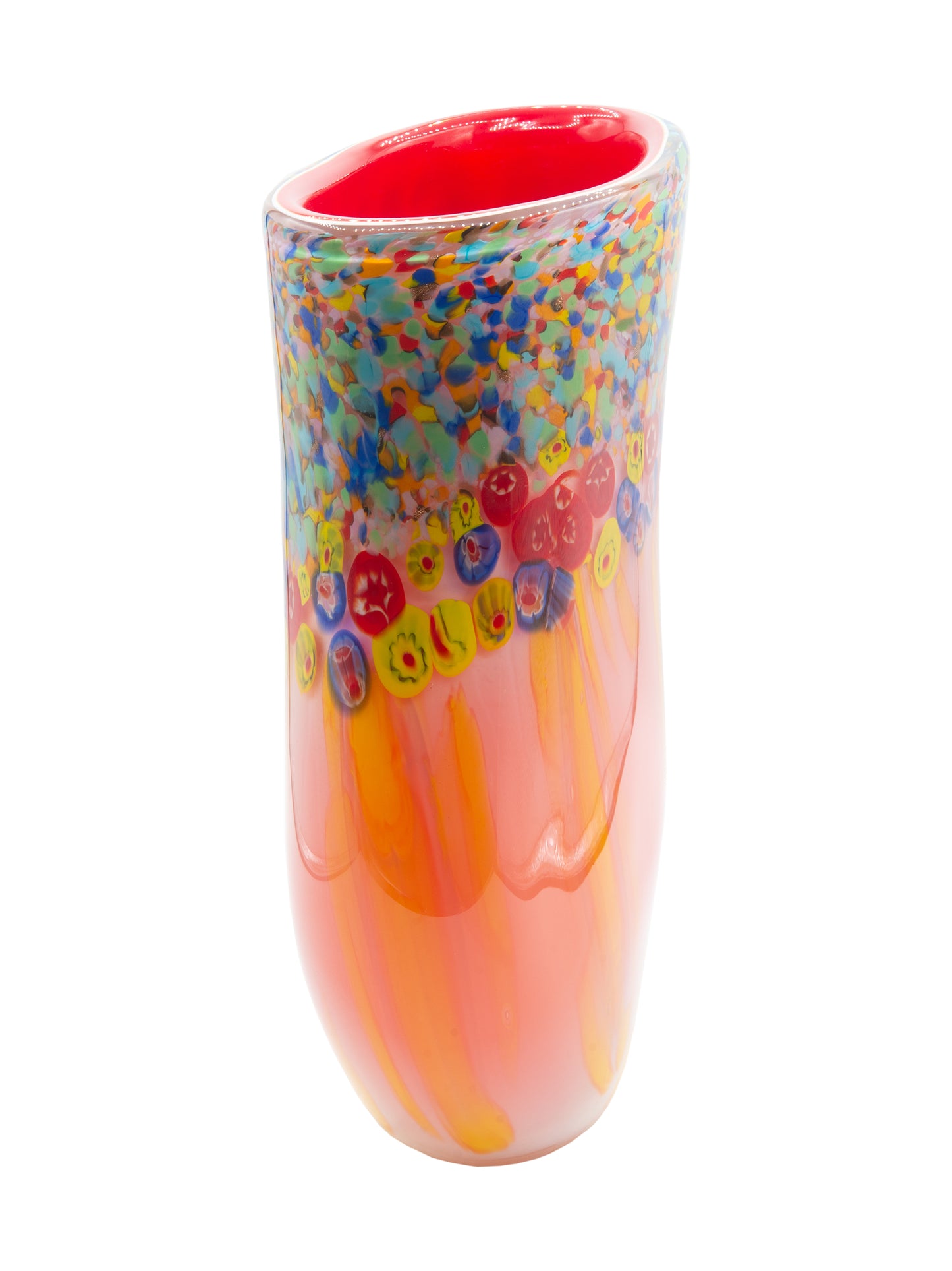 Salt Creek Hand Blown Art Glass Vase