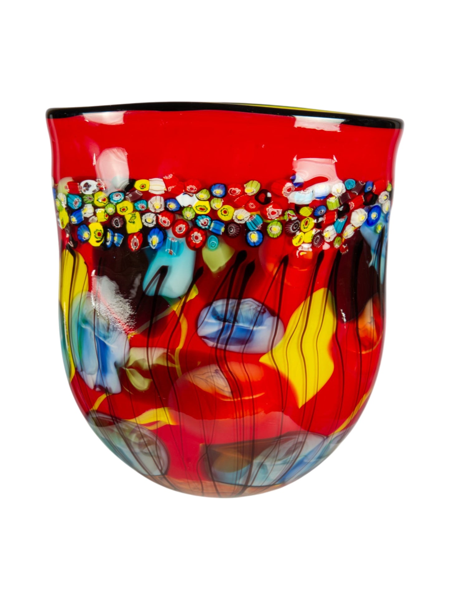 Morena Hand Blown Art Glass Vase