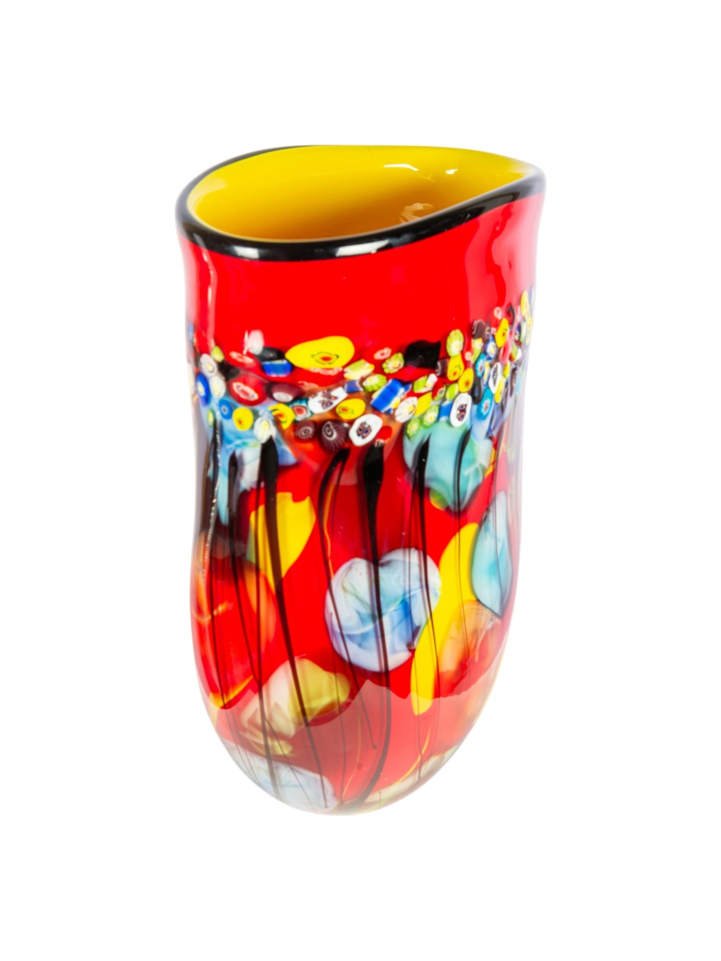 Morena Hand Blown Art Glass Vase