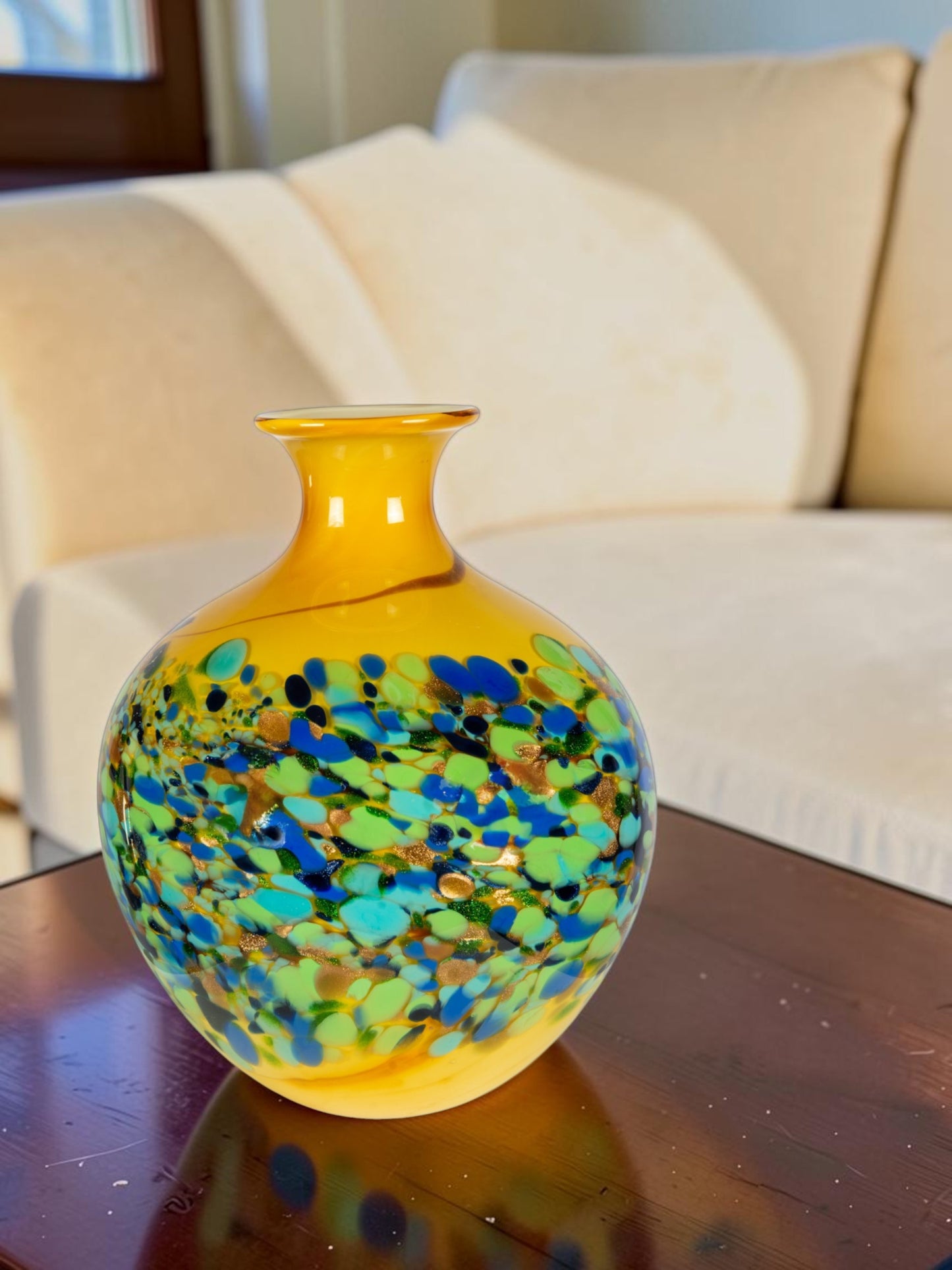 Belmonte Hand Blown Art Glass Vase