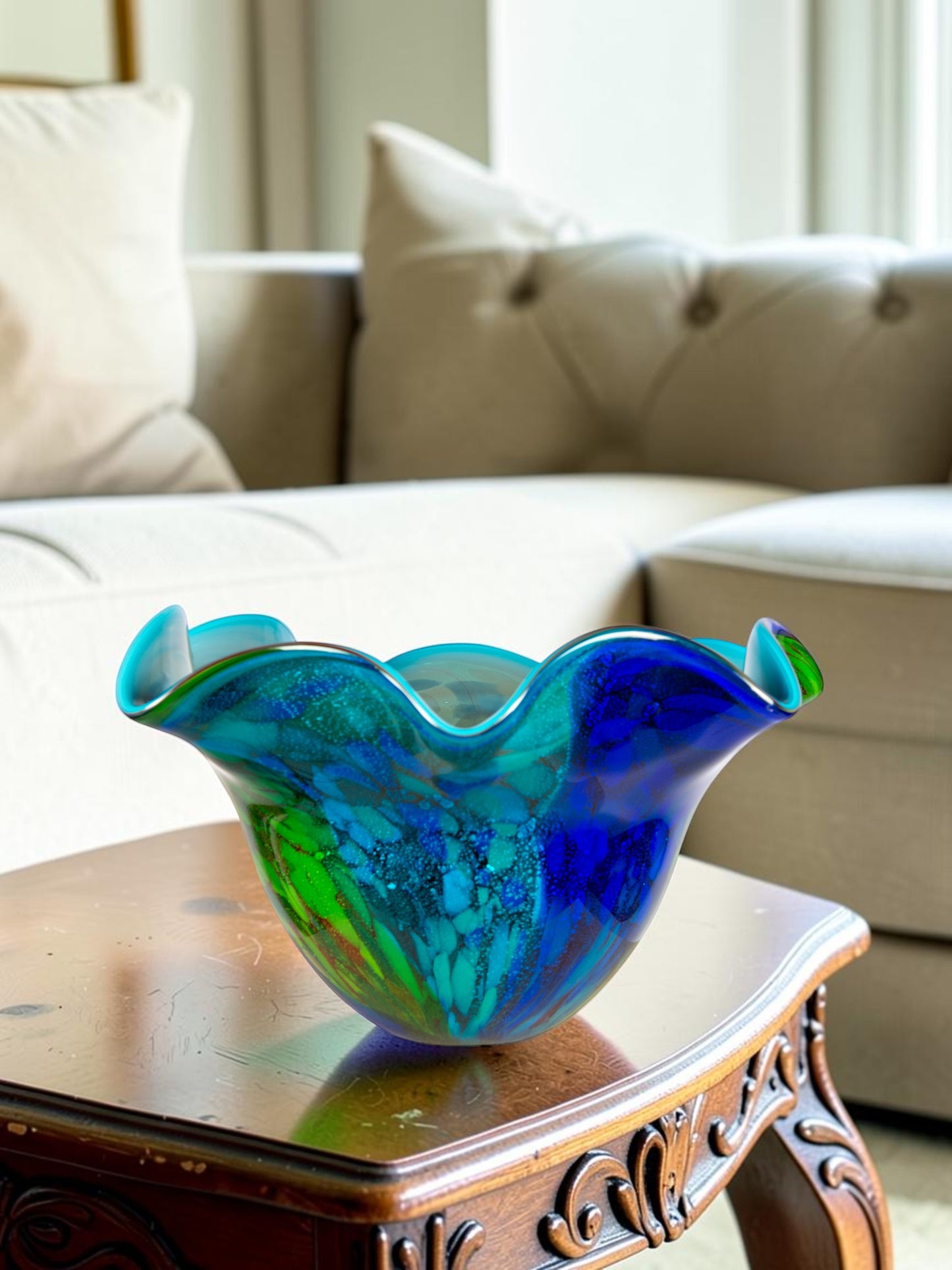 Orsini Hand Blown Art Glass Vase