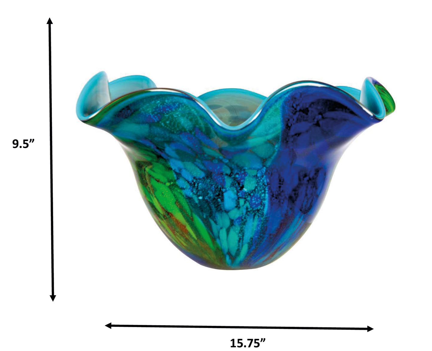 Orsini Hand Blown Art Glass Vase