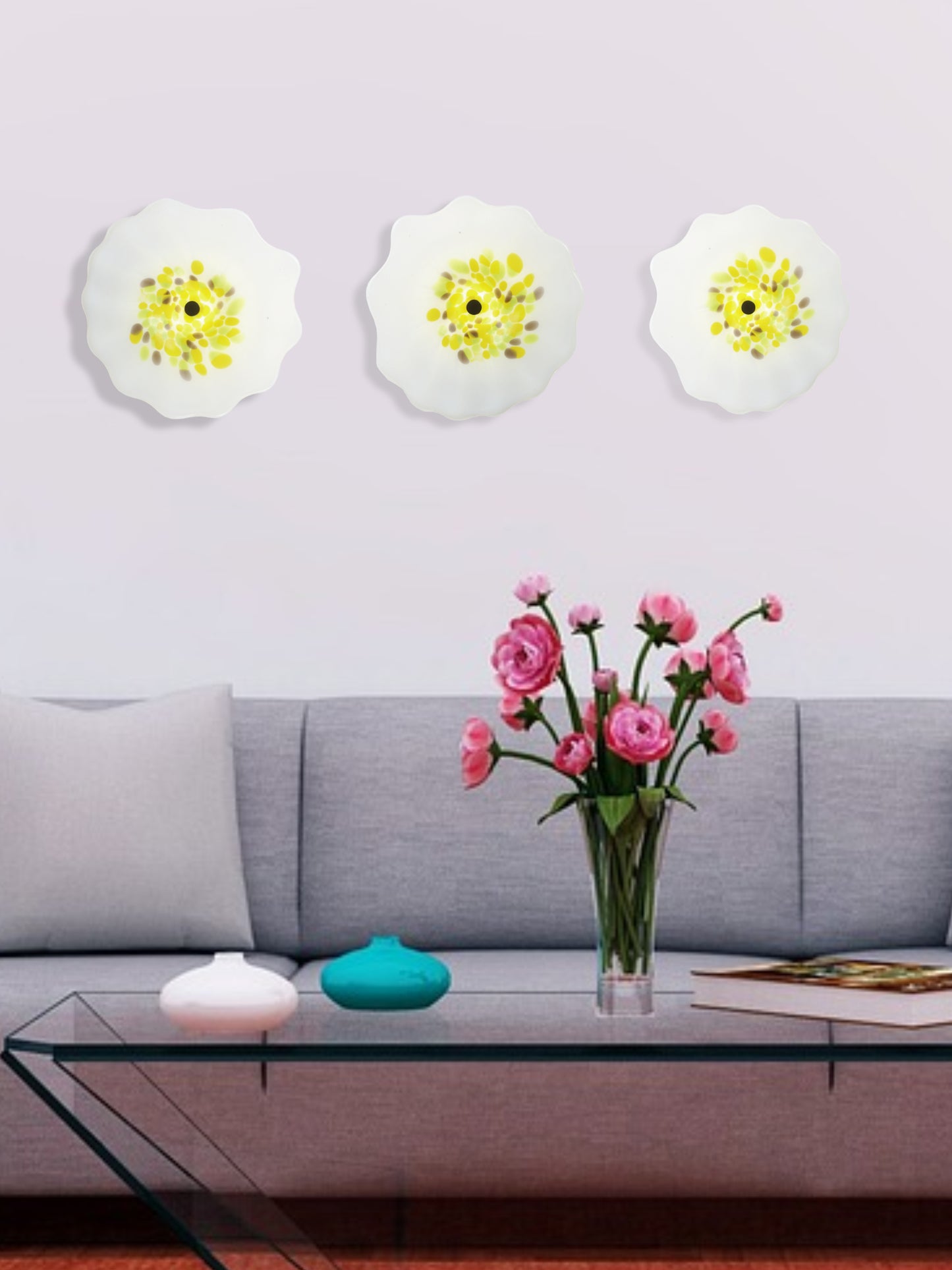 Viejo LED Hand Blown Art Glass Wall Light - 12 Inch