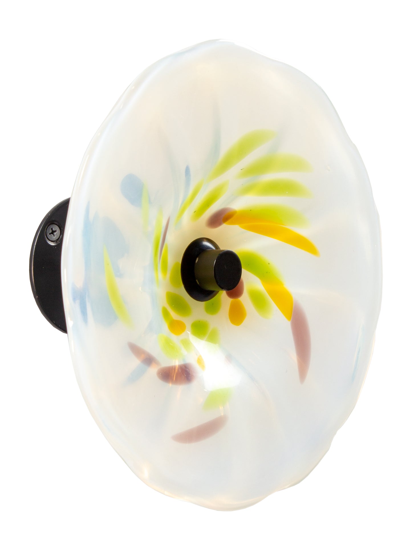Viejo Hand Blown Art Glass Wall Decor - 8 Inch