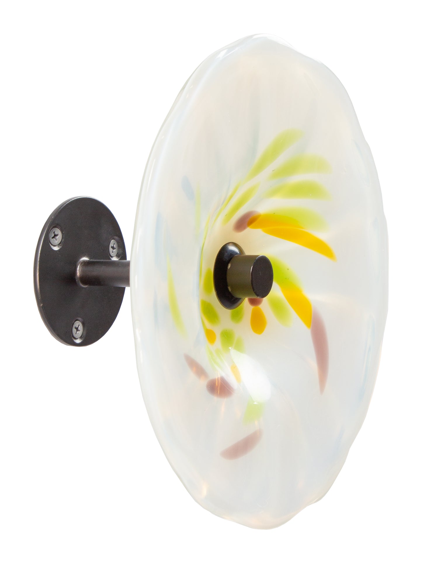Viejo Hand Blown Art Glass Wall Decor - 8 Inch