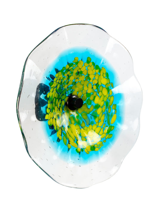 Sprito Hand Blown Art Glass Wall Decor - 12 Inch