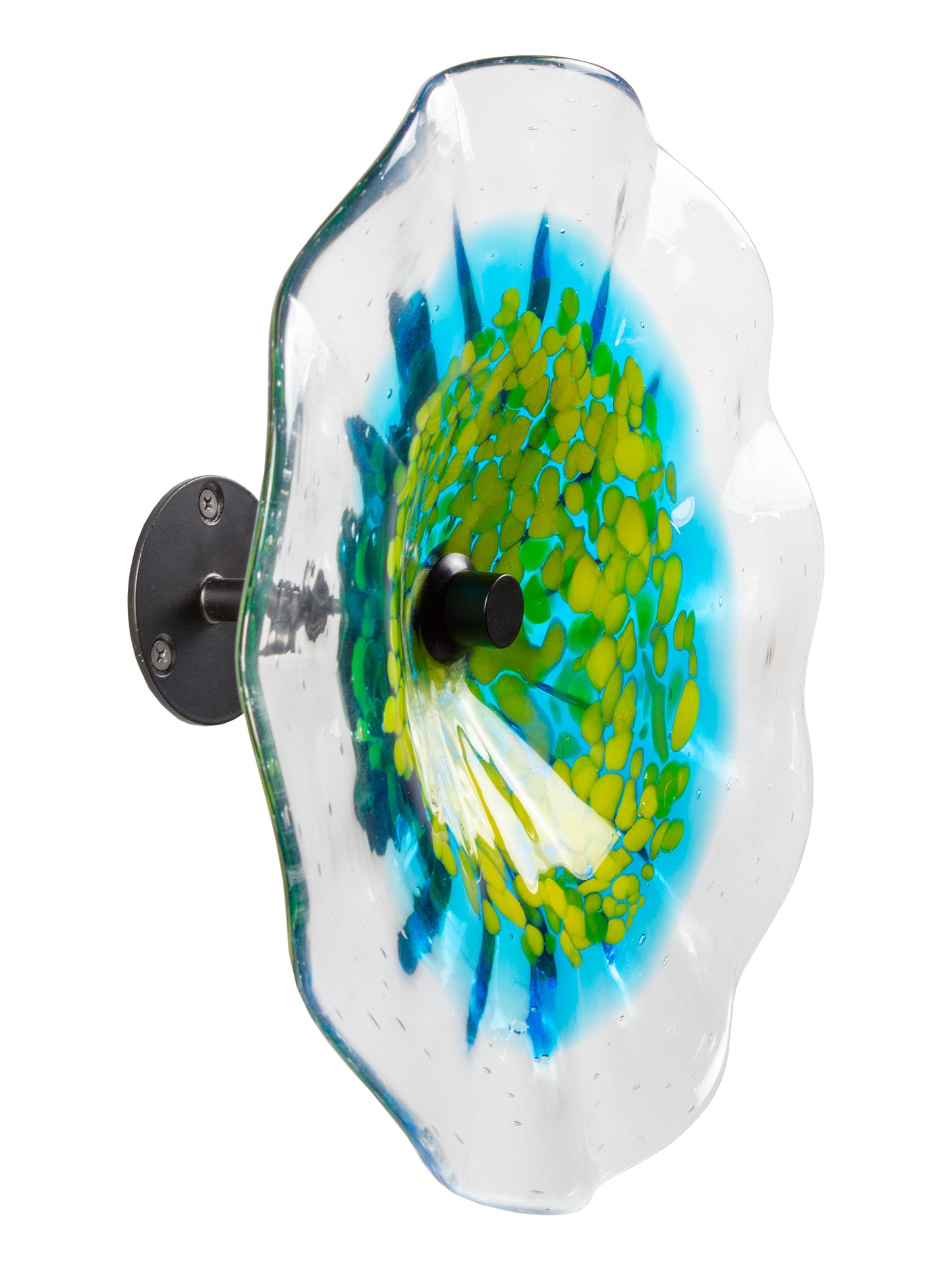 Sprito Hand Blown Art Glass Wall Decor - 12 Inch