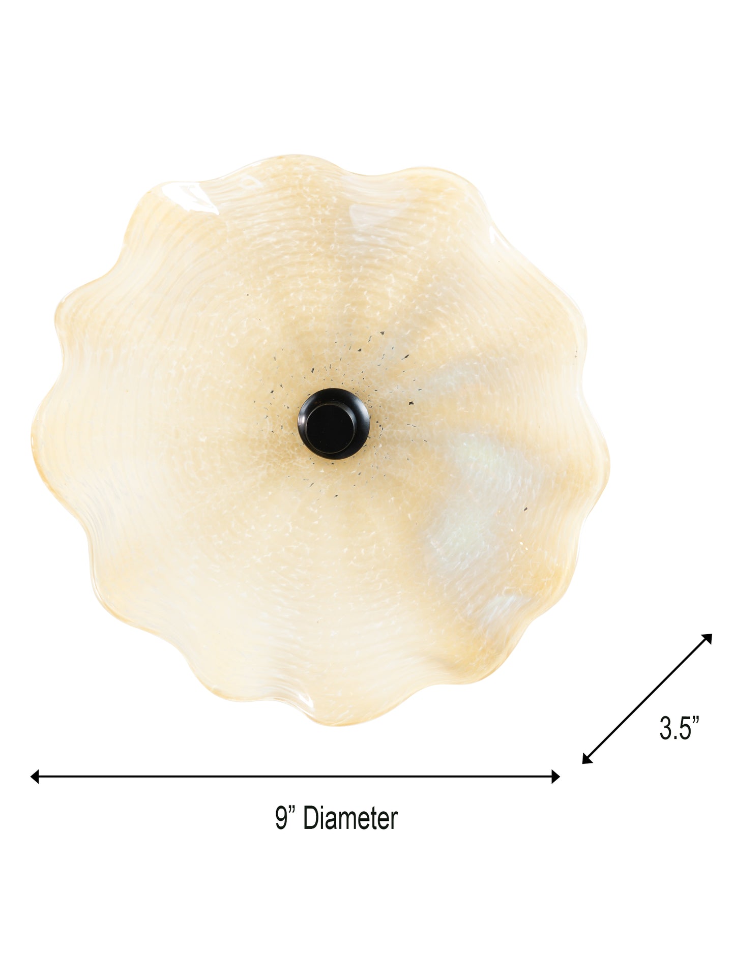Candice Hand Blown Art Glass Wall Decor - 9 Inch