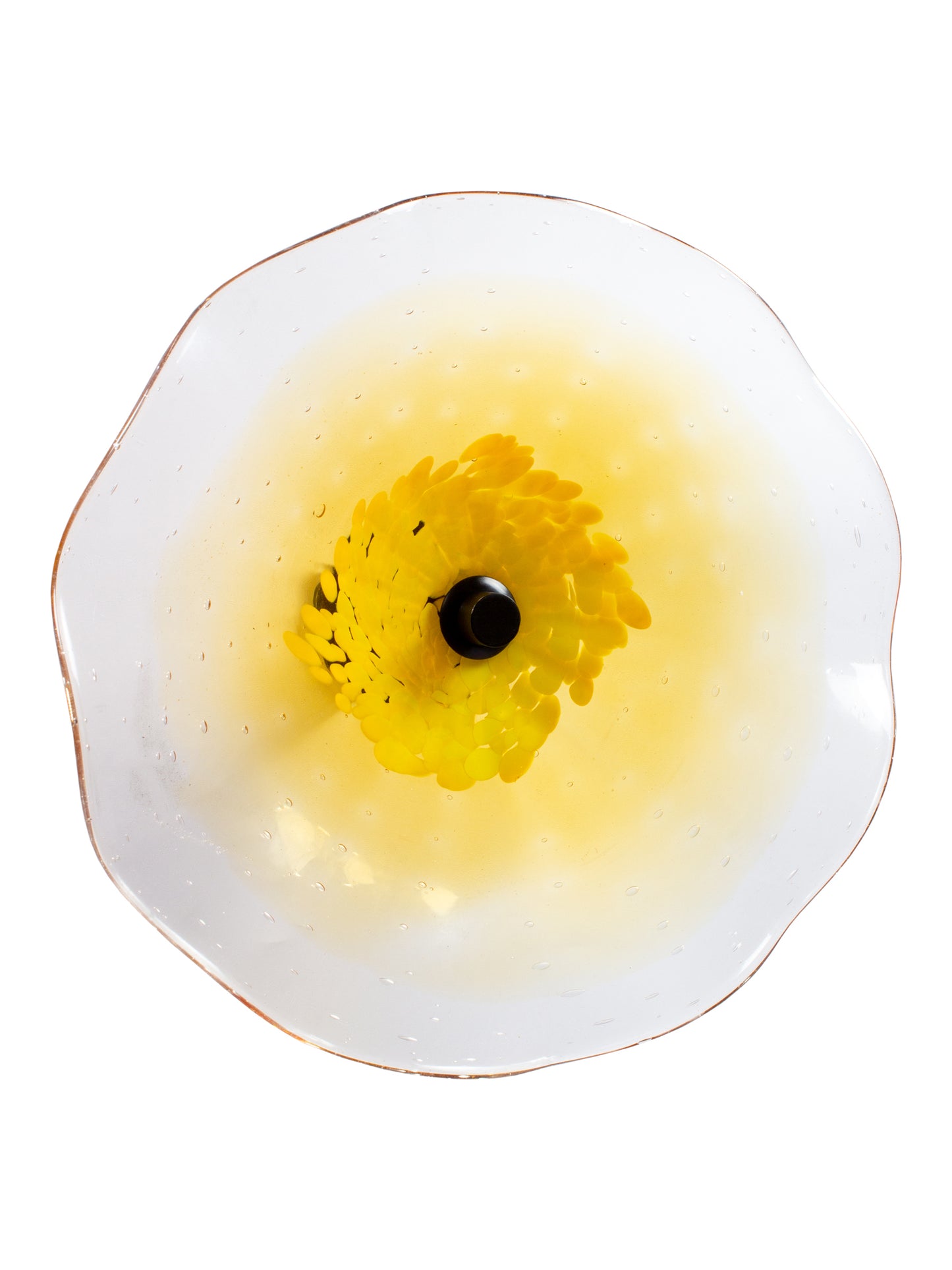 Ribera Hand Blown Art Glass Wall Decor - 12 Inch