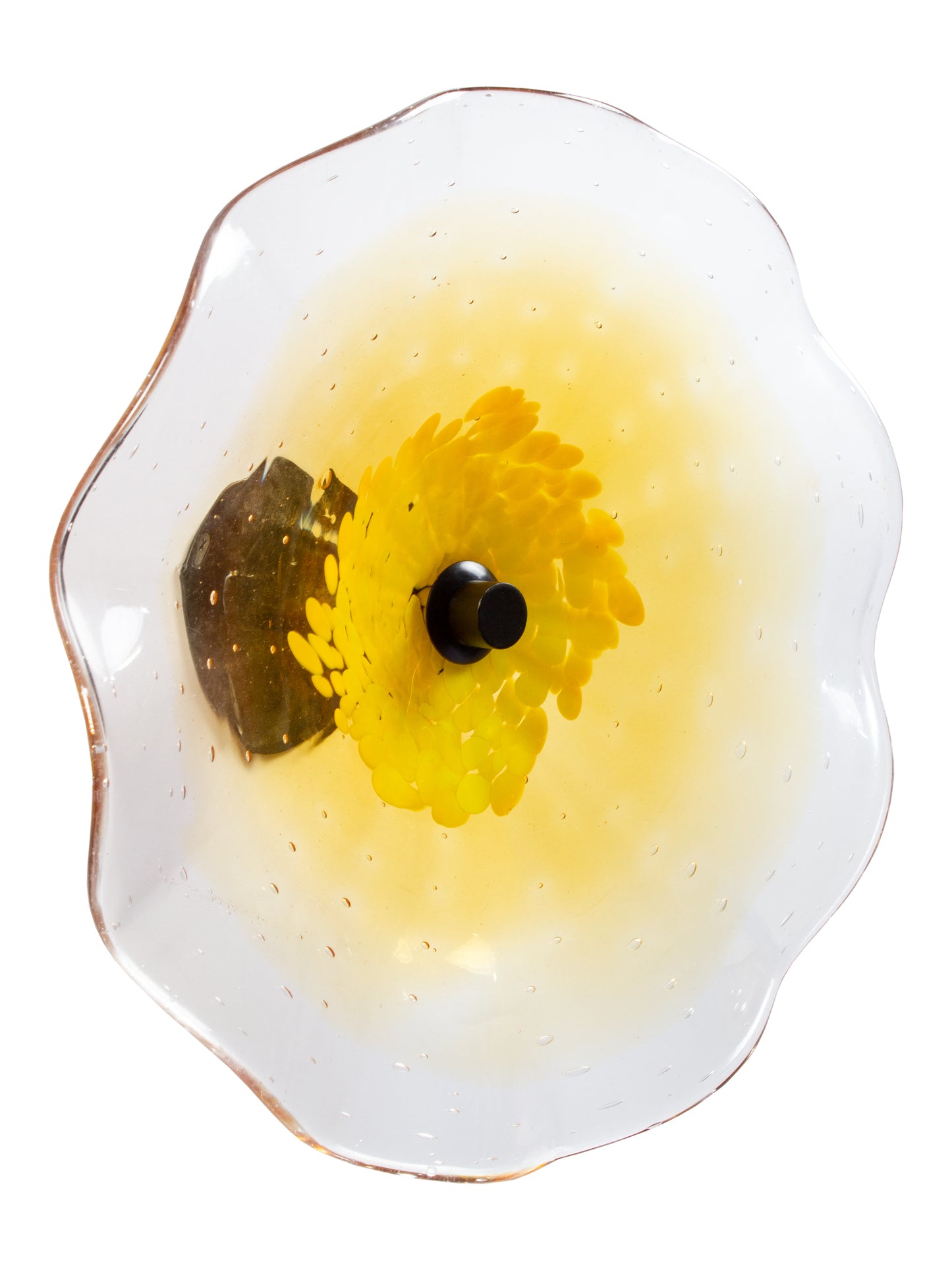 Ribera Hand Blown Art Glass Wall Decor - 12 Inch